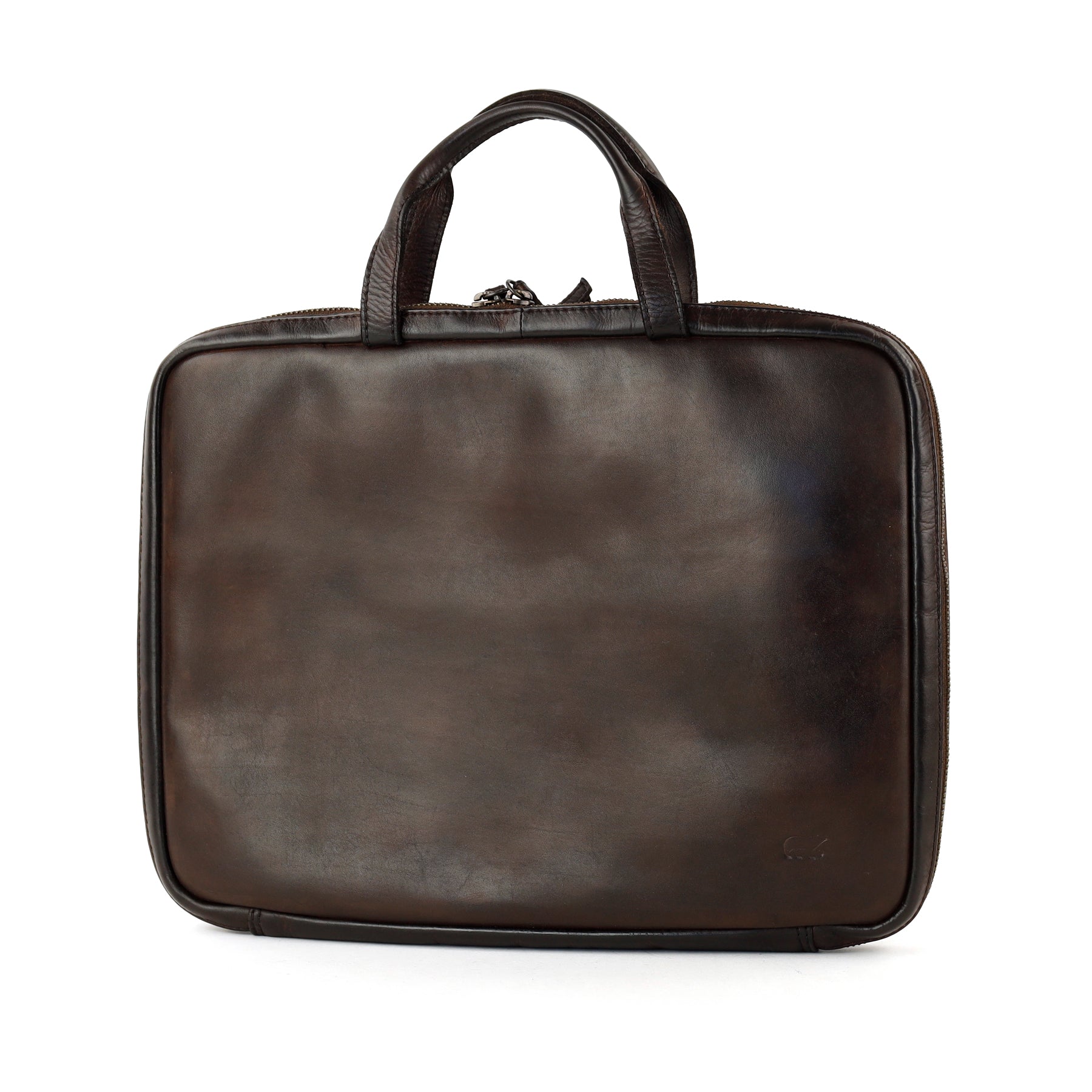 Compact briefcase 'Cleo' dark brown