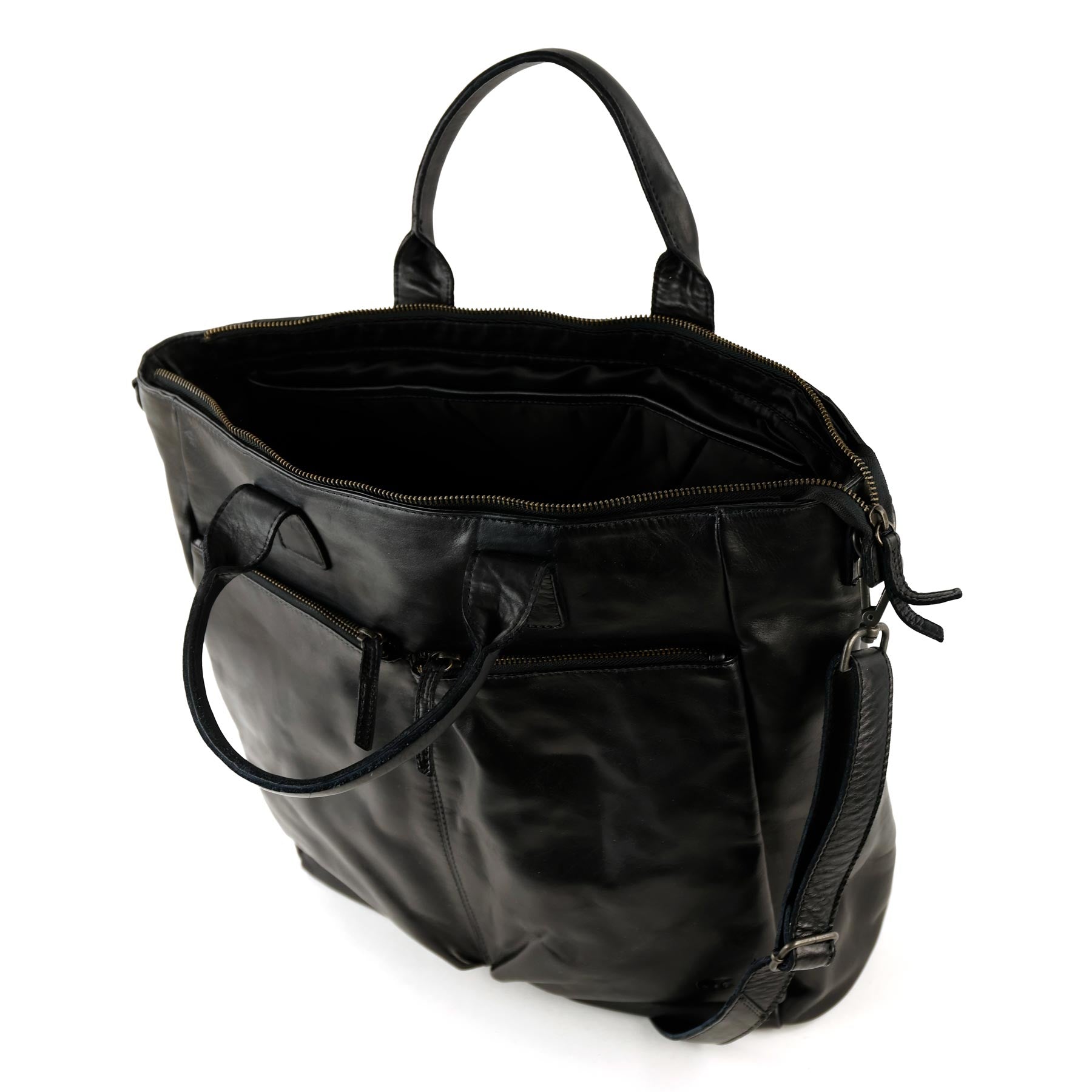 Unisex hand/shoulder bag 'Vera' black