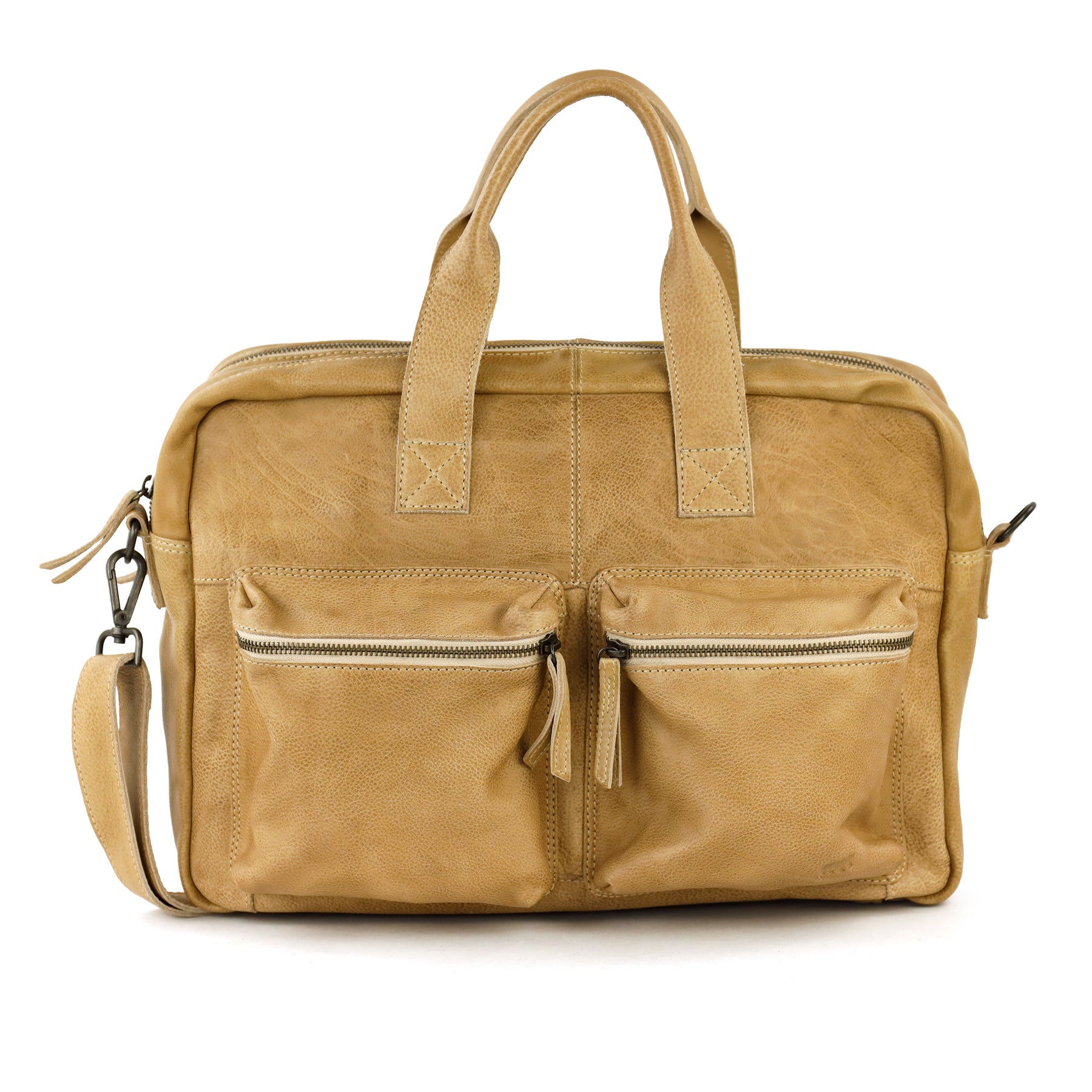 Weekender/laptoptas 15.6" 'Lou' beige