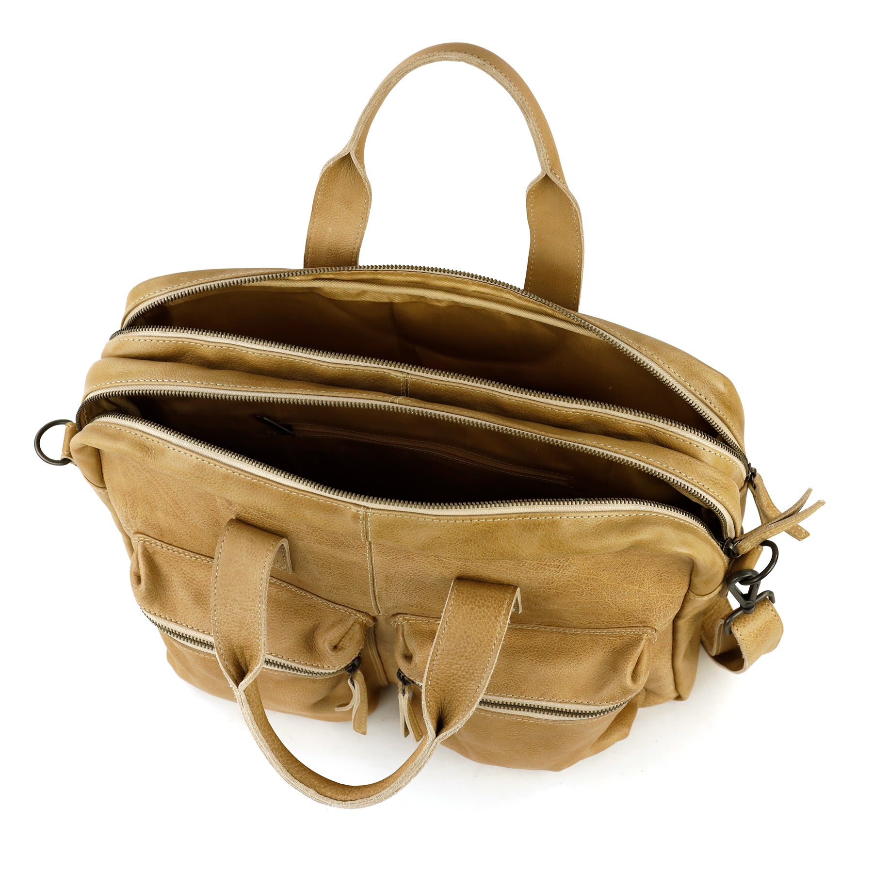 Weekender/laptoptas 15.6" 'Lou' beige