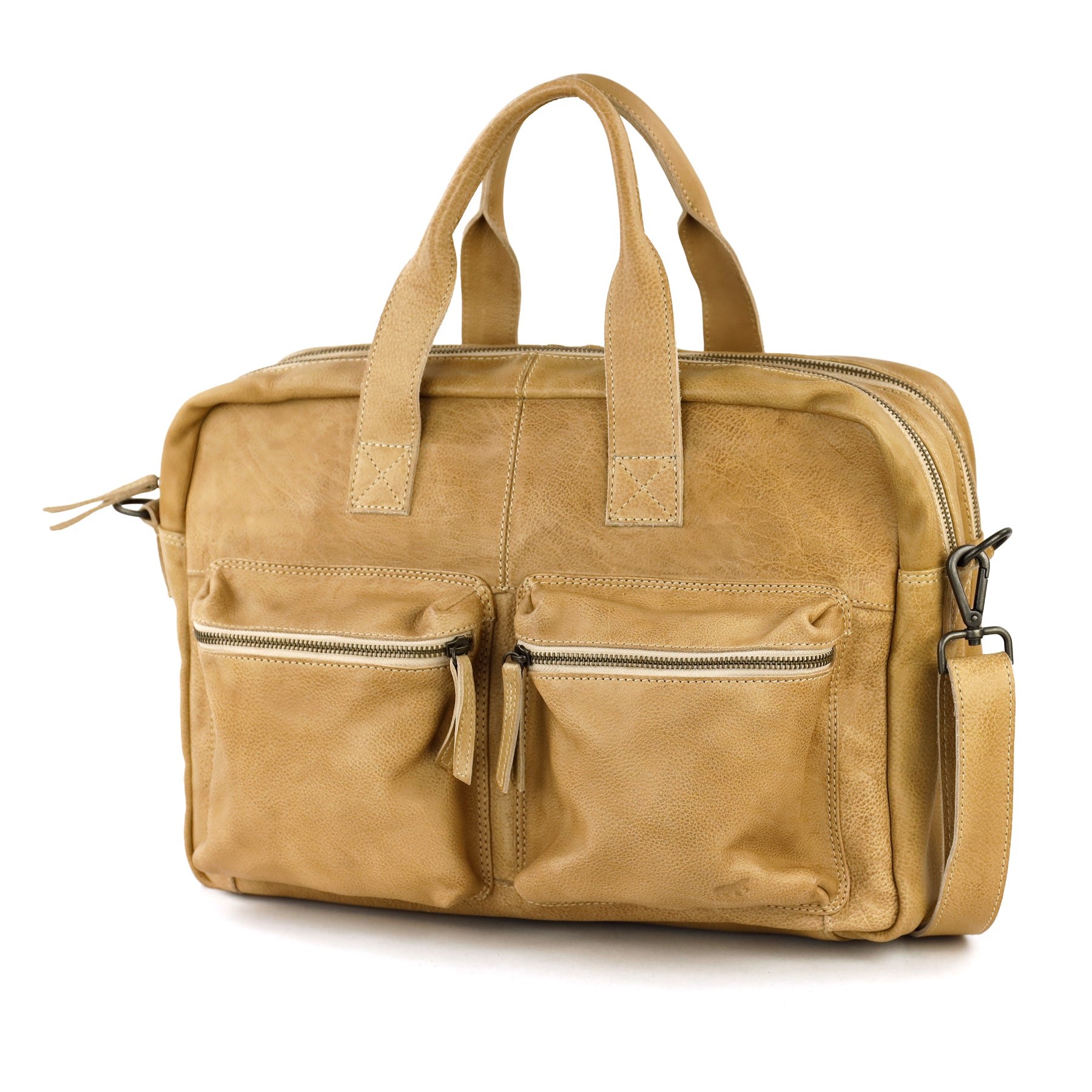 Weekender/laptoptas 15.6" 'Lou' beige