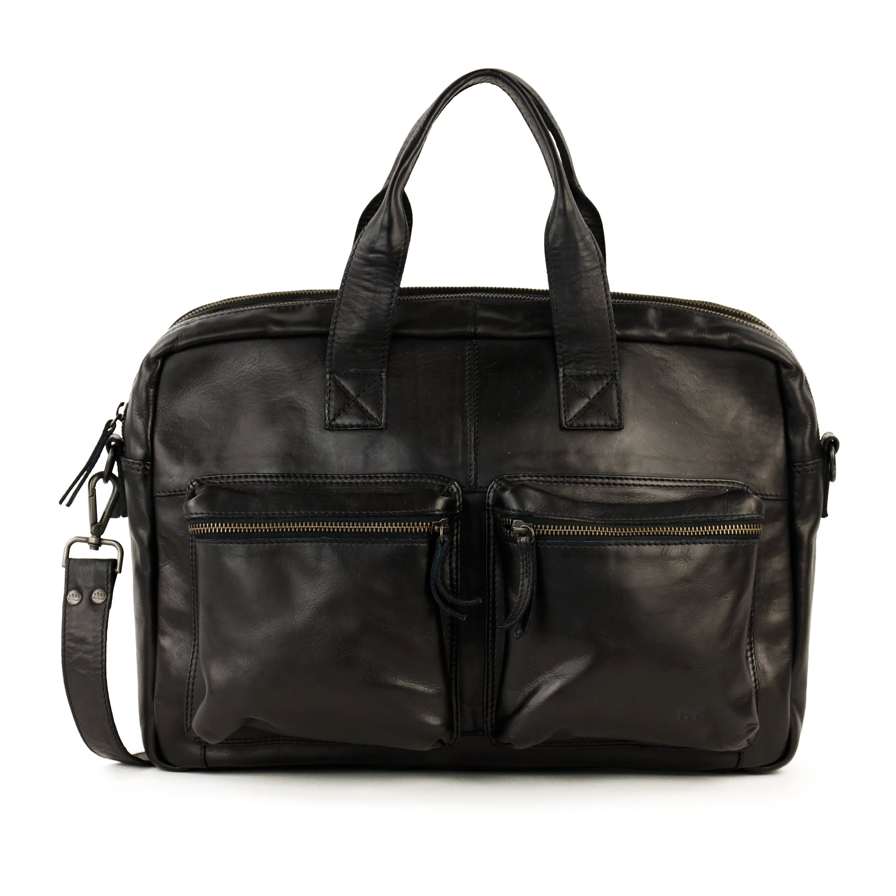 Weekender/laptoptas 15.6" 'Lou' zwart
