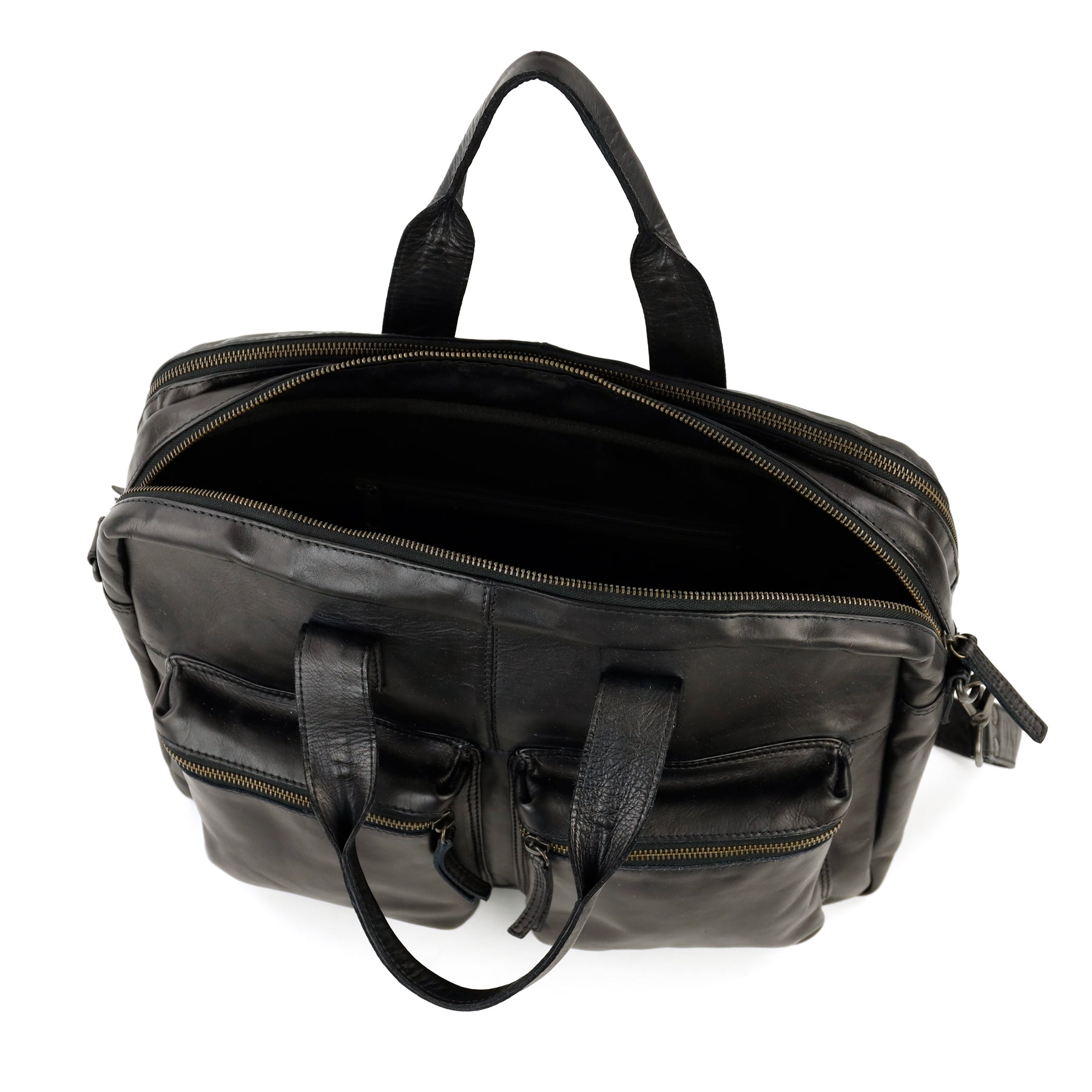Weekender/laptoptas 15.6" 'Lou' zwart