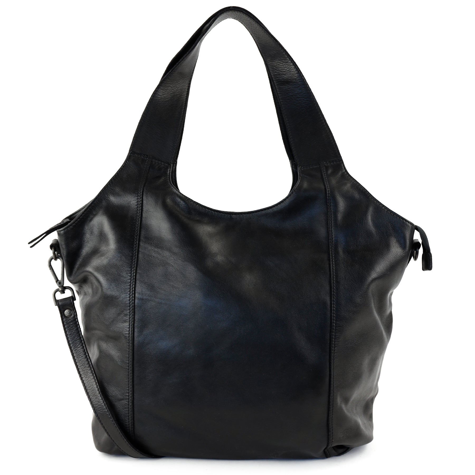 Ruime shopper/buideltas 'Aurora' zwart