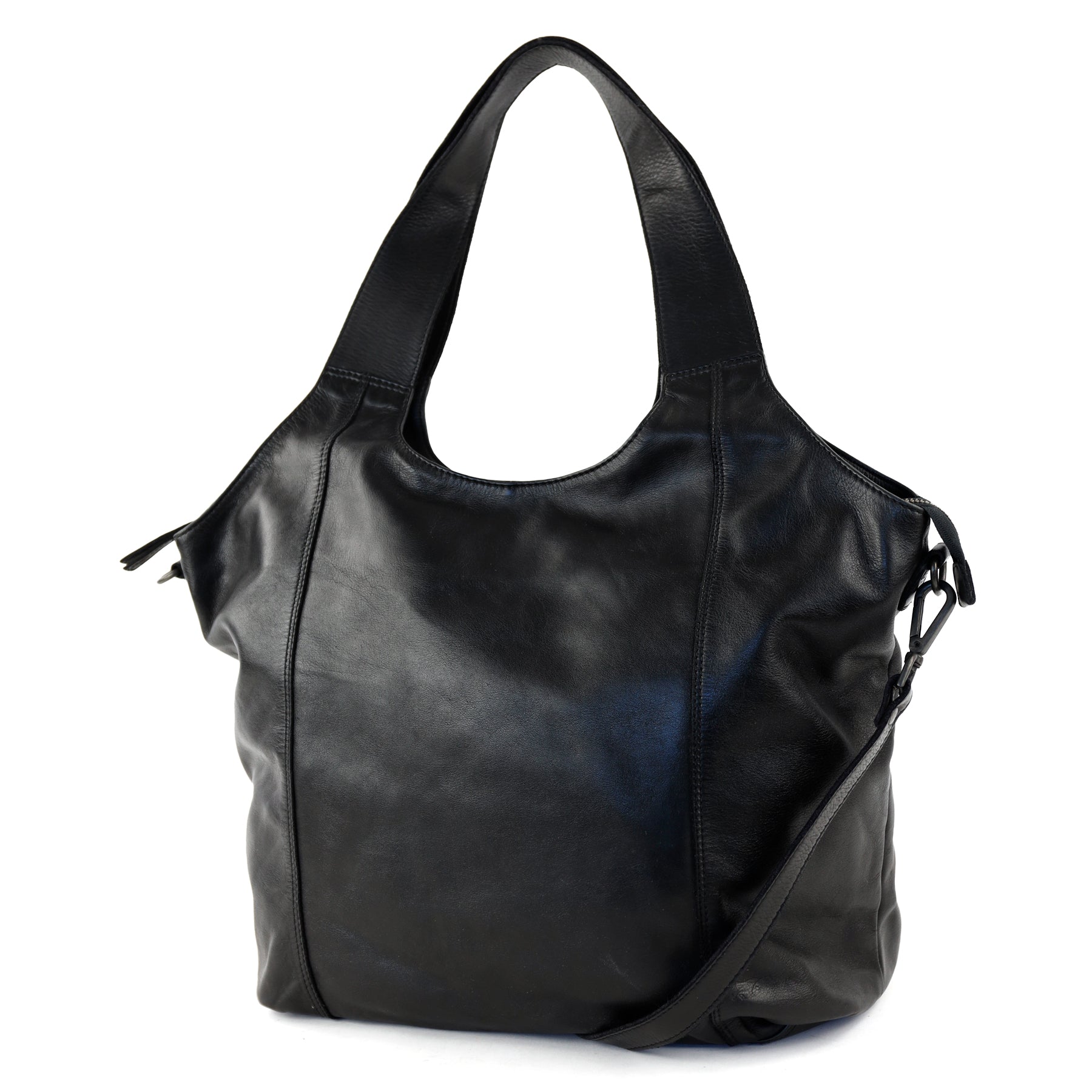 Ruime shopper/buideltas 'Aurora' zwart