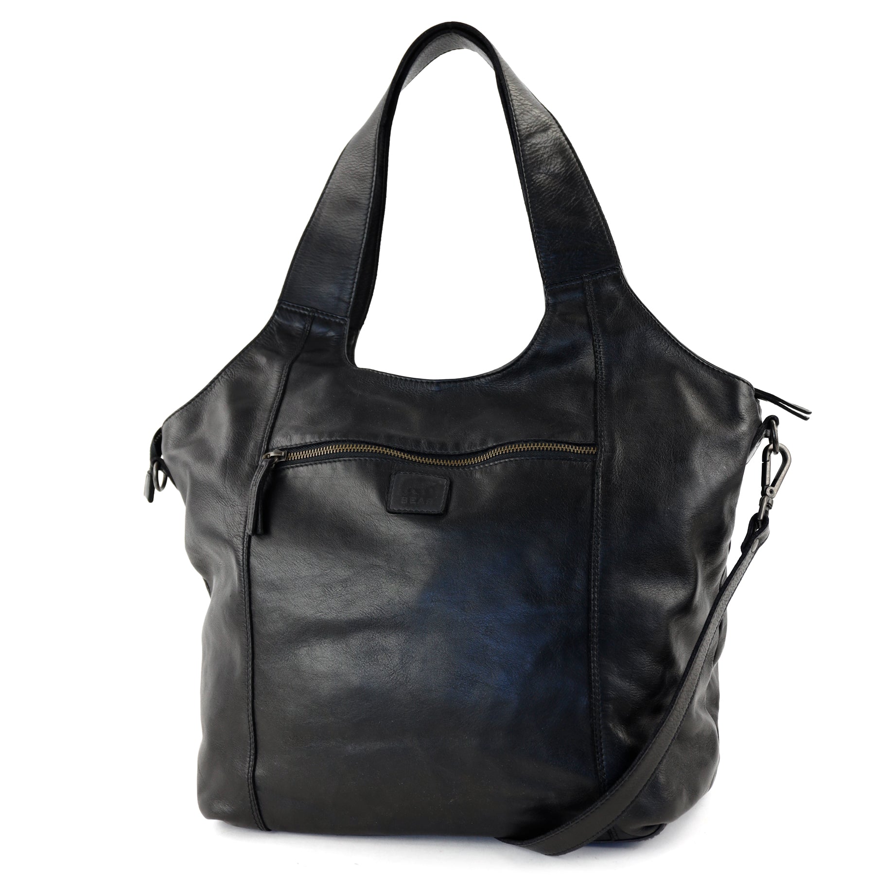 Big shopper/pouch bag 'Aurora' black