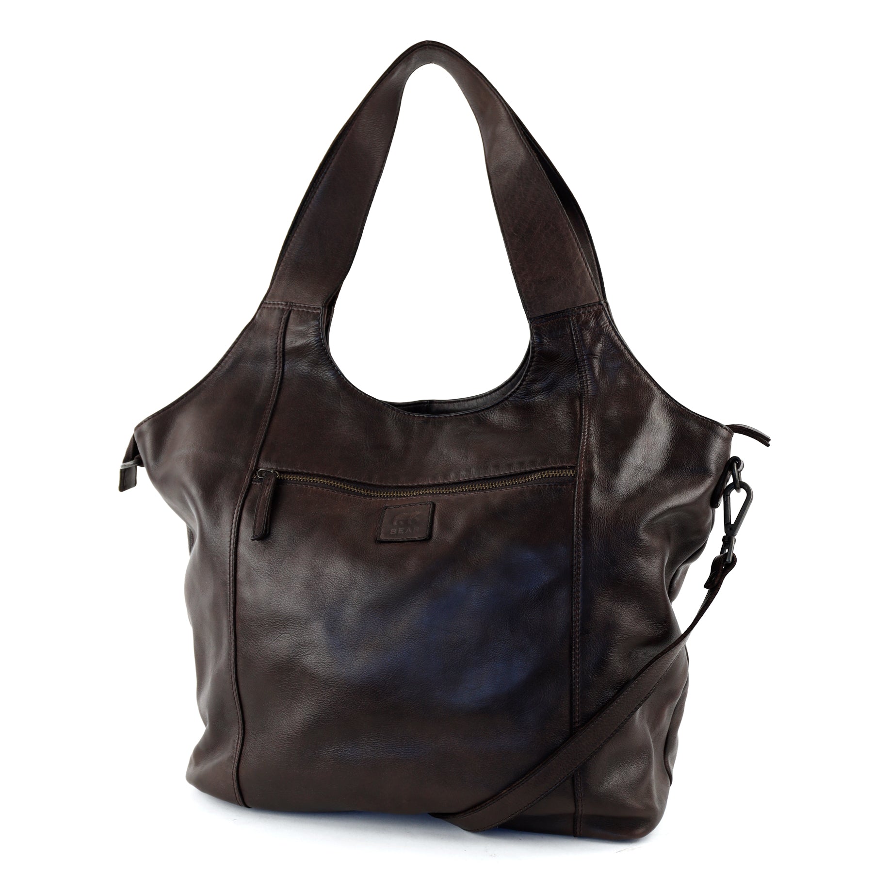 Ruime shopper/buideltas 'Aurora' donkerbruin