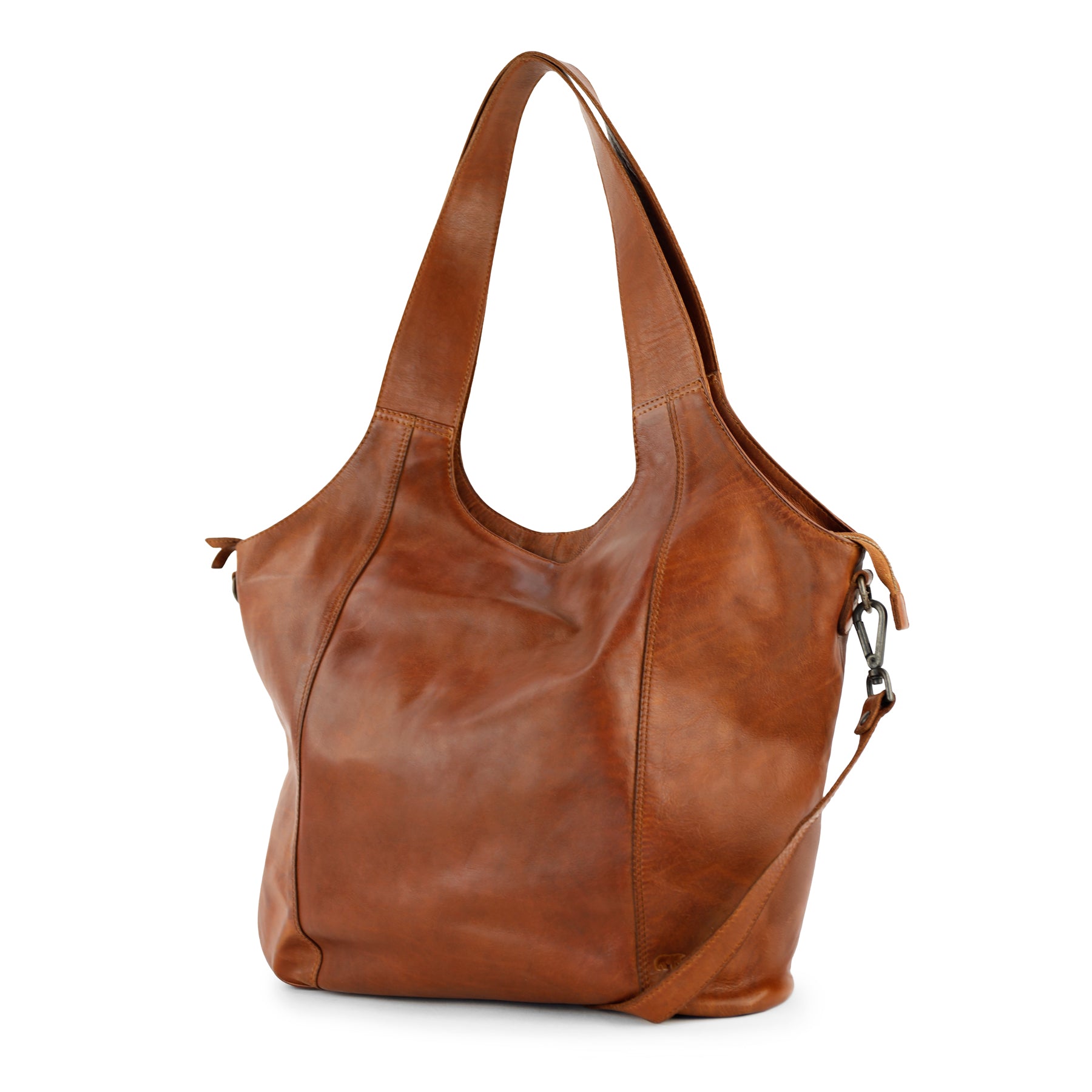 Ruime shopper/buideltas 'Aurora' cognac