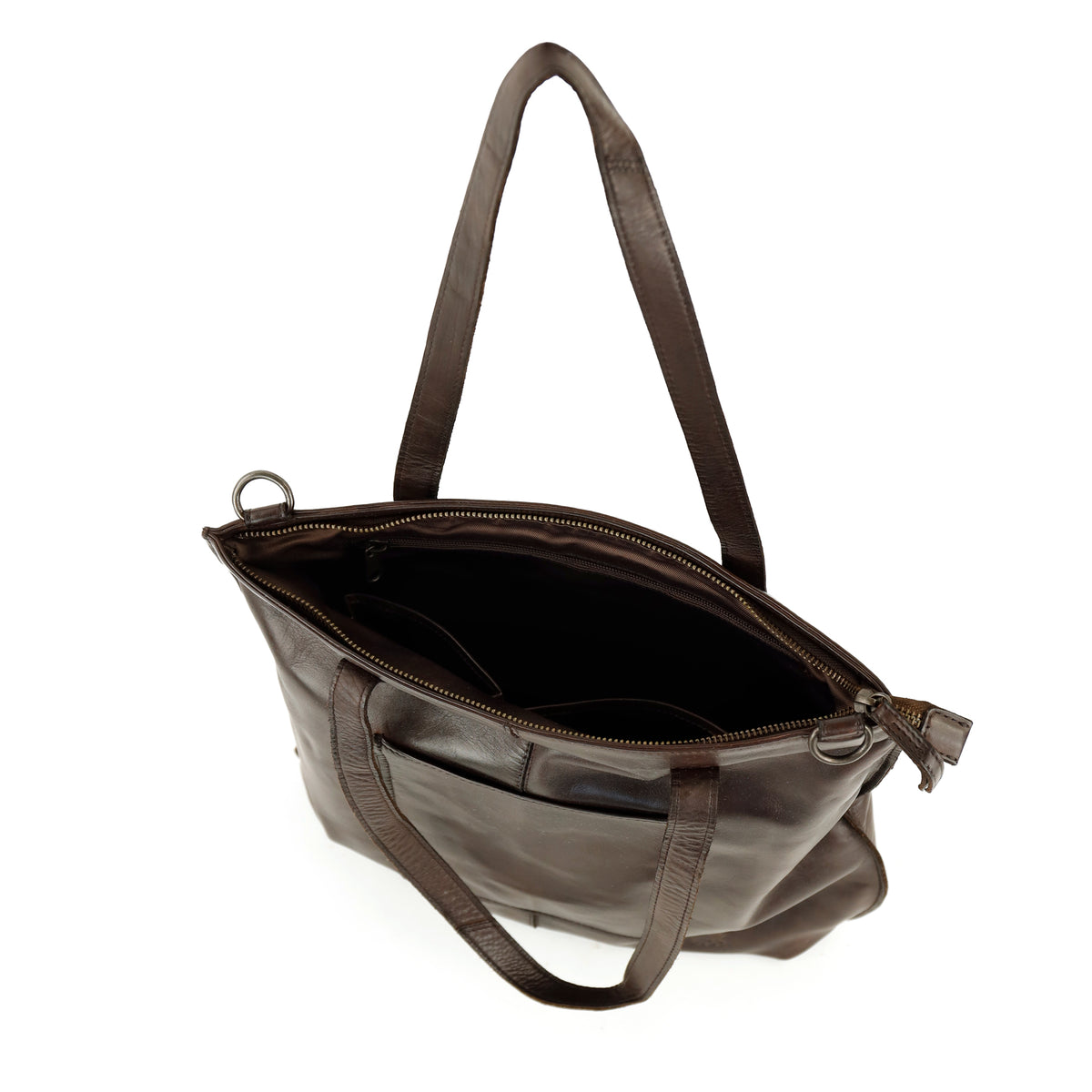 Shopper/schoudertas 'Celeste' donkerbruin