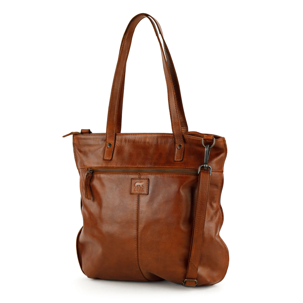 Shopper/schoudertas 'Celeste' cognac