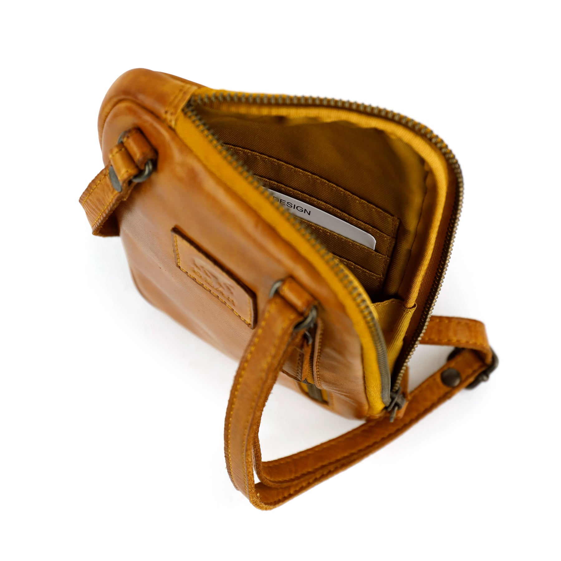 Phone/shoulder bag 'Camille' yellow