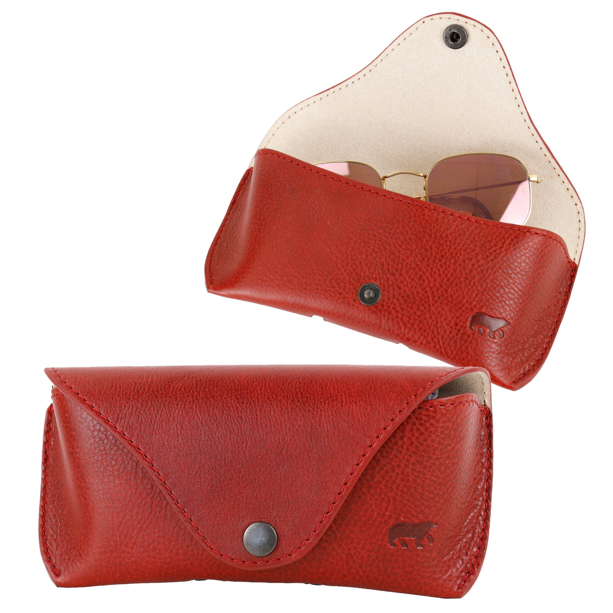 Luxe brillenkoker 'Nikki' rood