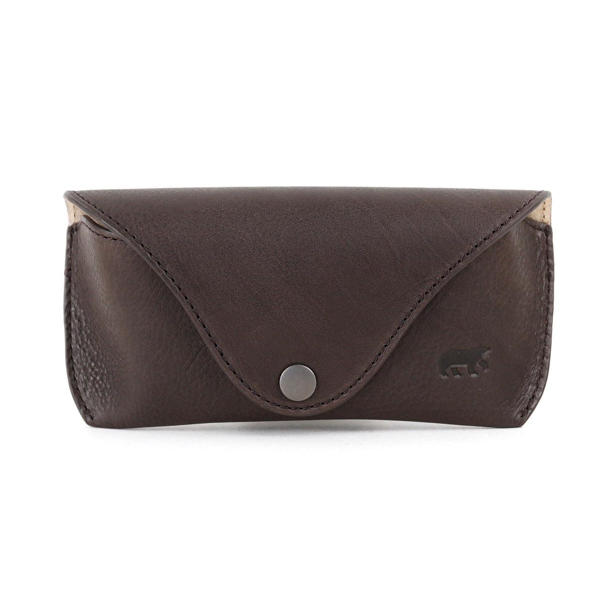 Luxe brillenkoker 'Nikki' chocolate