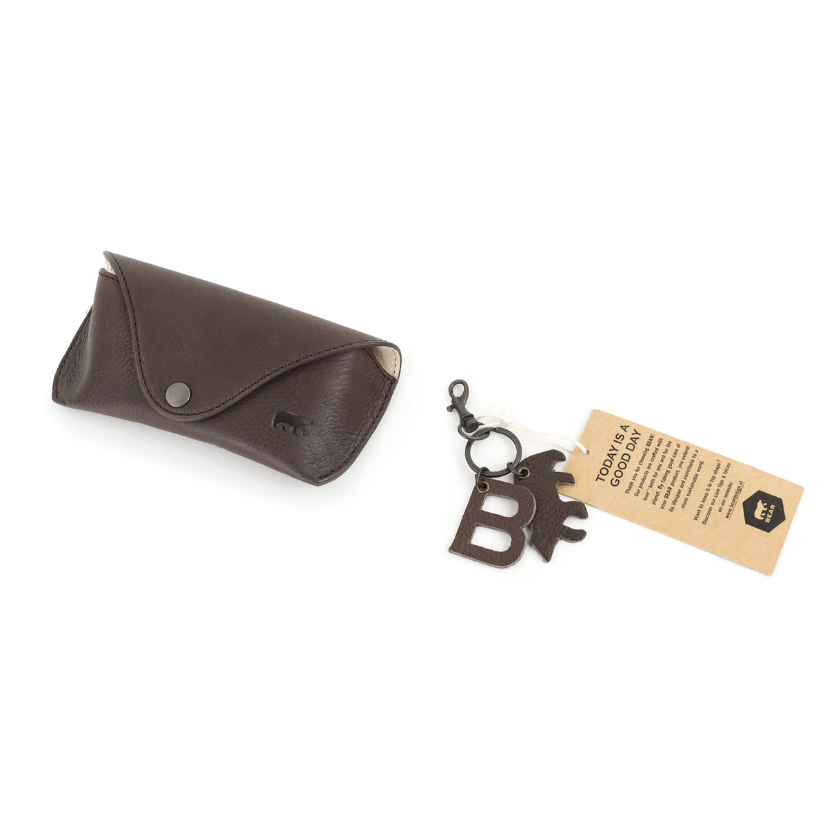 Luxe brillenkoker 'Nikki' chocolate