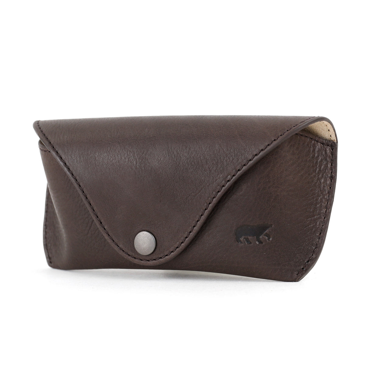 Luxe brillenkoker 'Nikki' chocolate