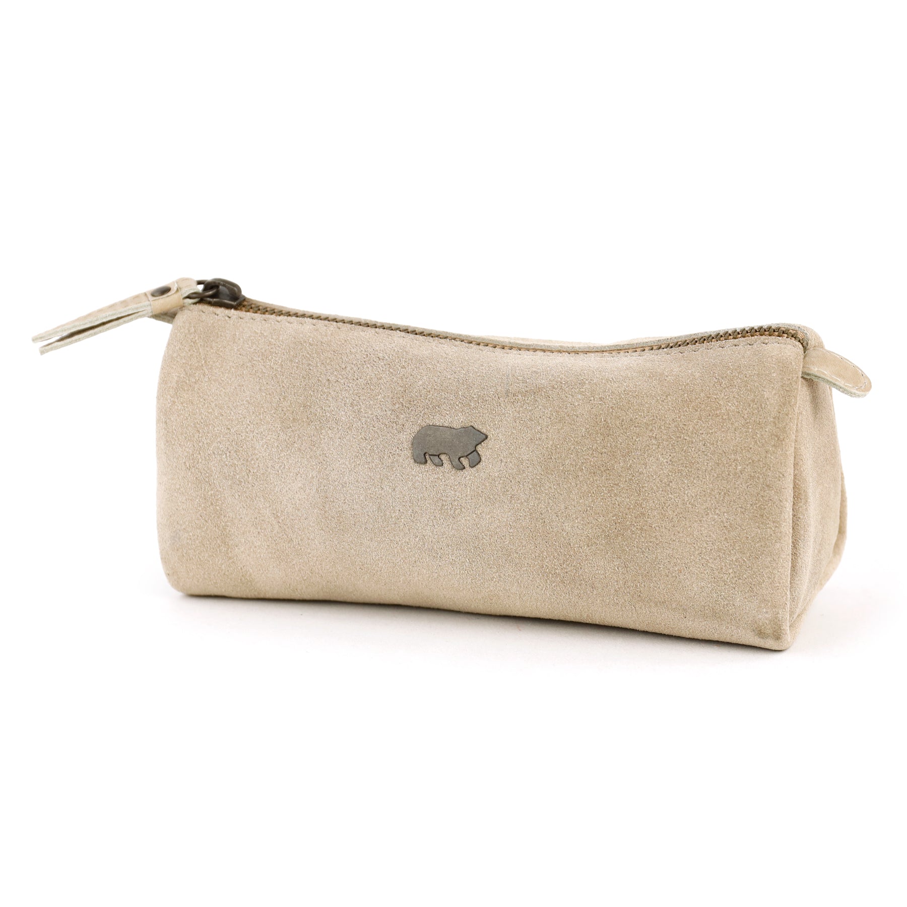 Pennenetui 'Tito' XL suede beige