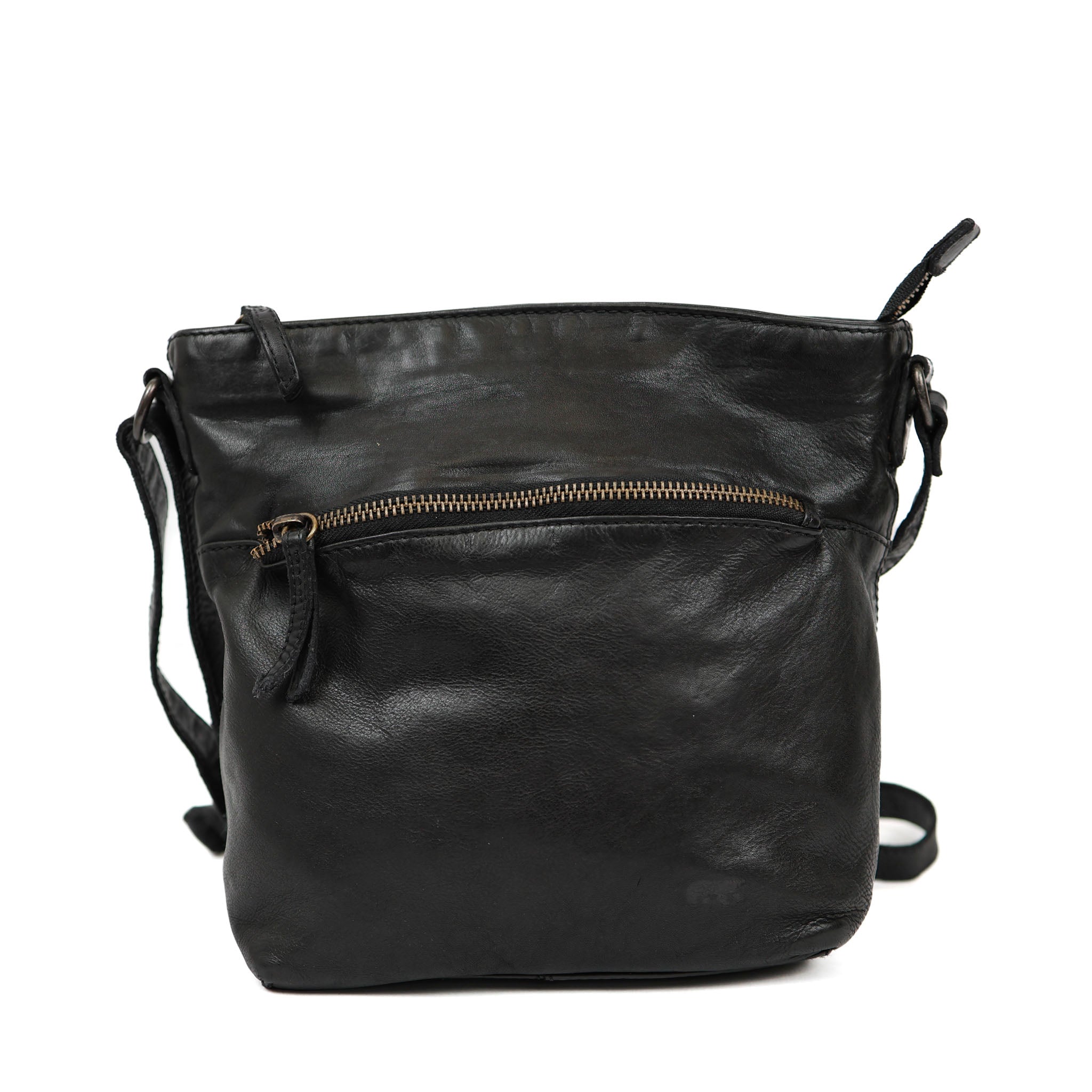 Damestas Zwarte Schoudertas Leer Tassen Zwart Tasje Leer BEAR