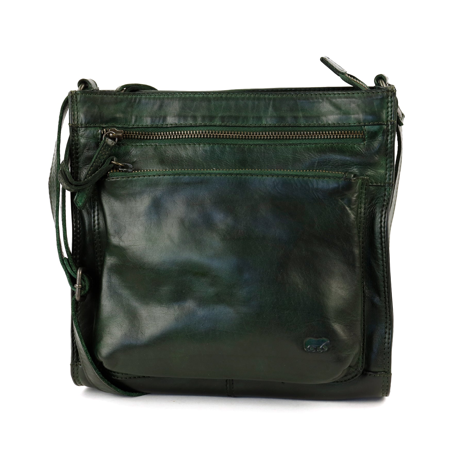 Ruime schoudertas 'Marisa' groen