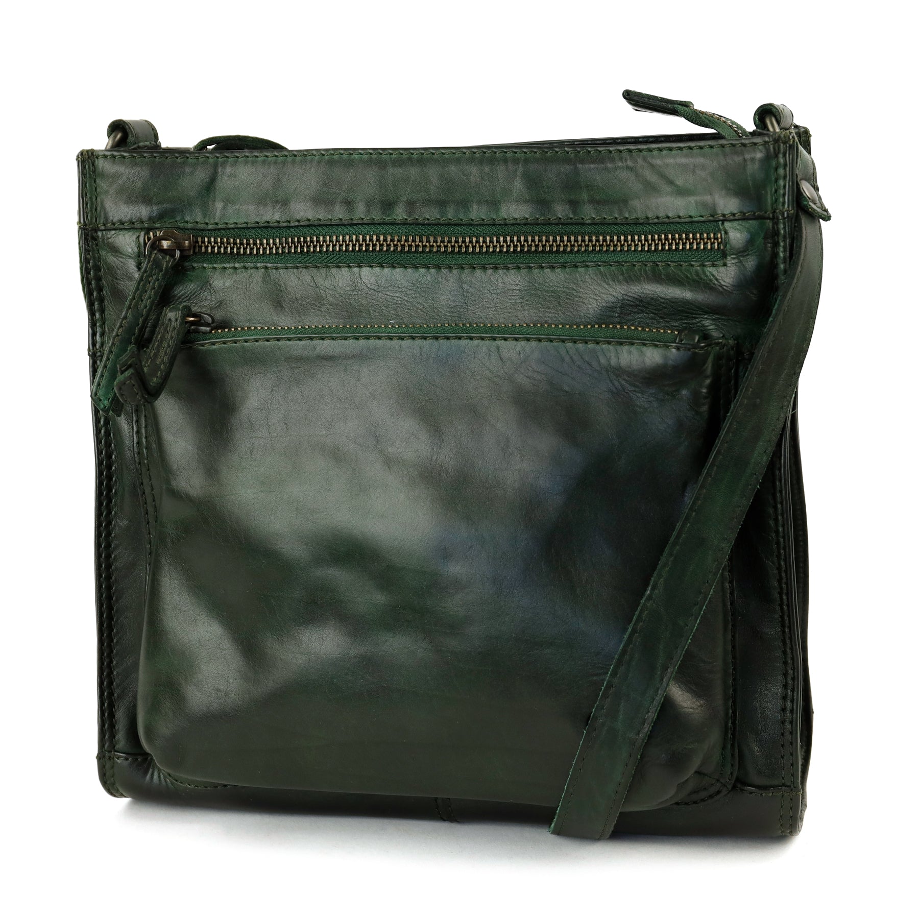 Ruime schoudertas 'Marisa' groen