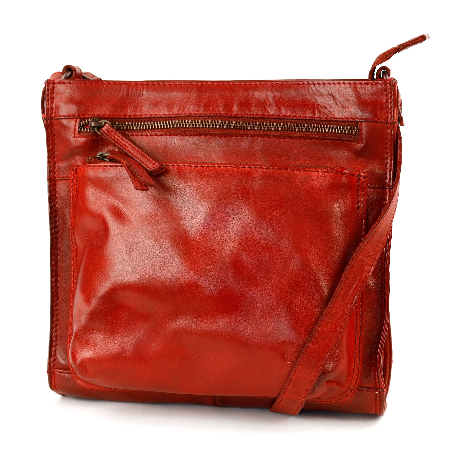 Ruime schoudertas 'Marisa' rood