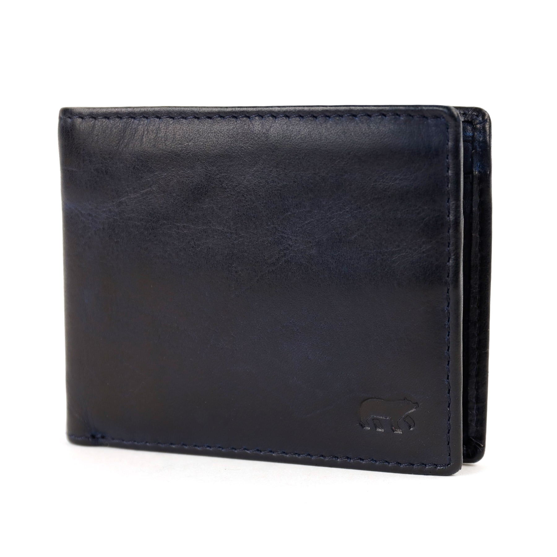 Heren portemonnee/billfold 'Fabian' donkerblauw