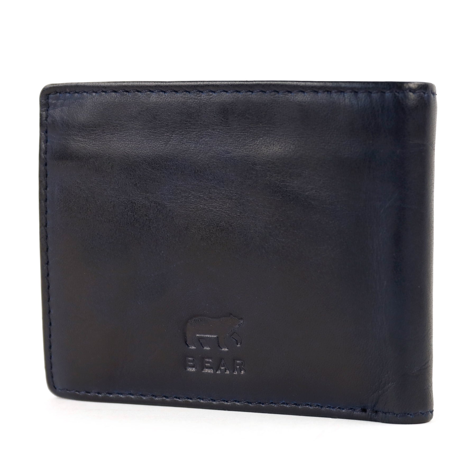 Heren portemonnee/billfold 'Fabian' donkerblauw