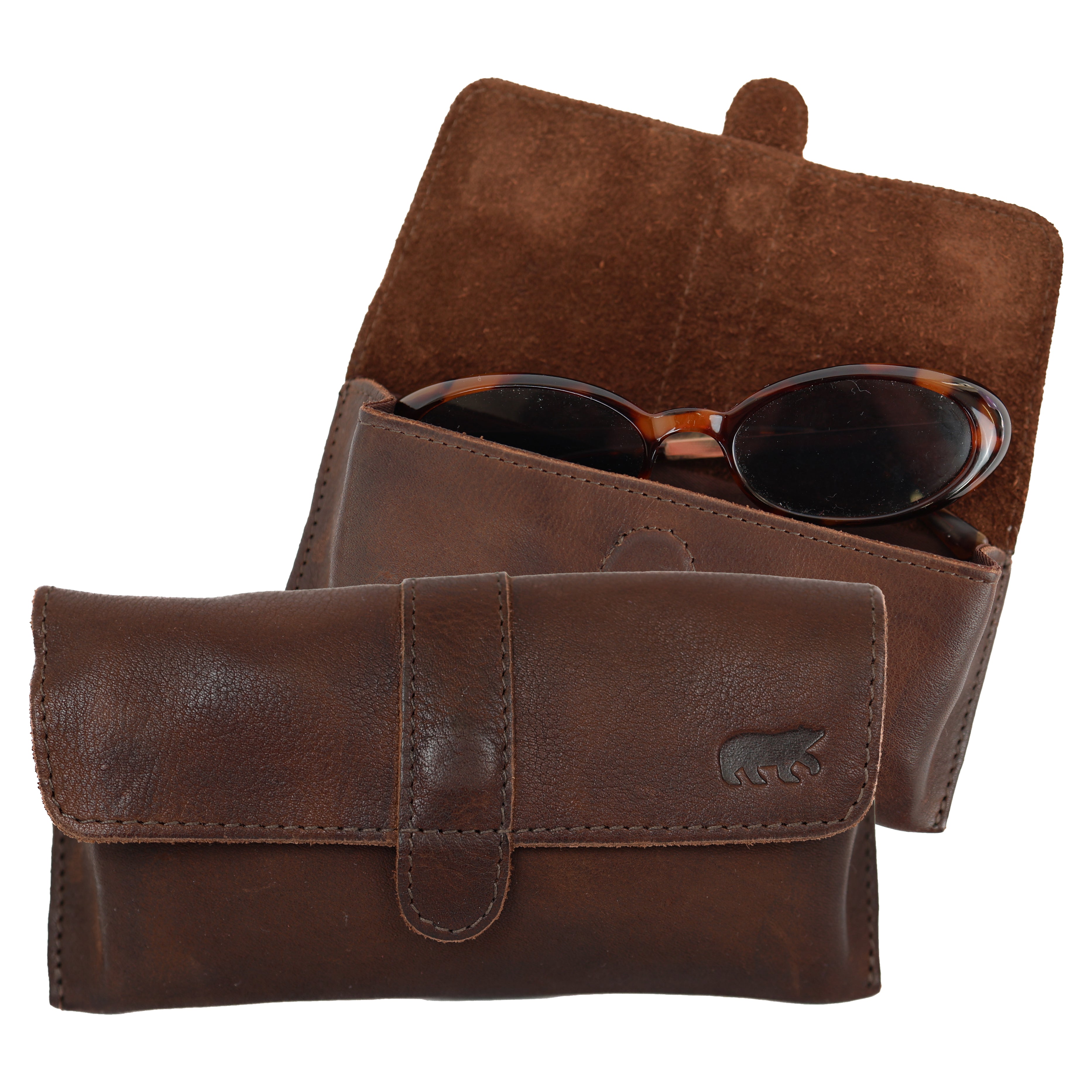 Glasses case 'Weta' dark brown