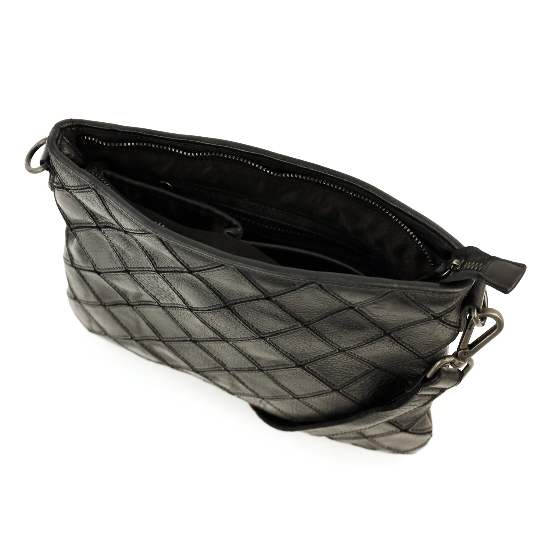 Patchwork shoulder bag 'Juliette' black