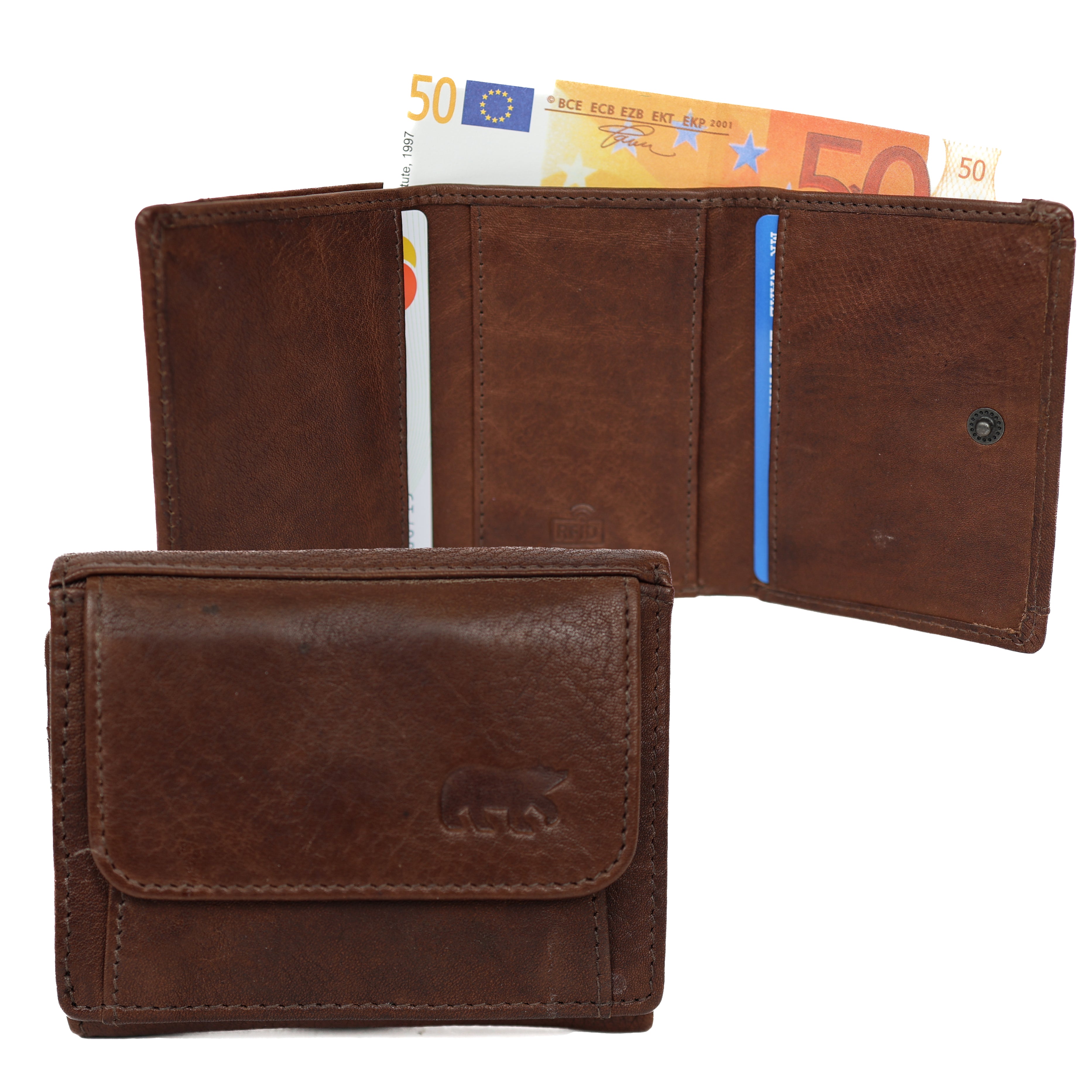 Wallet 'Nana' dark brown