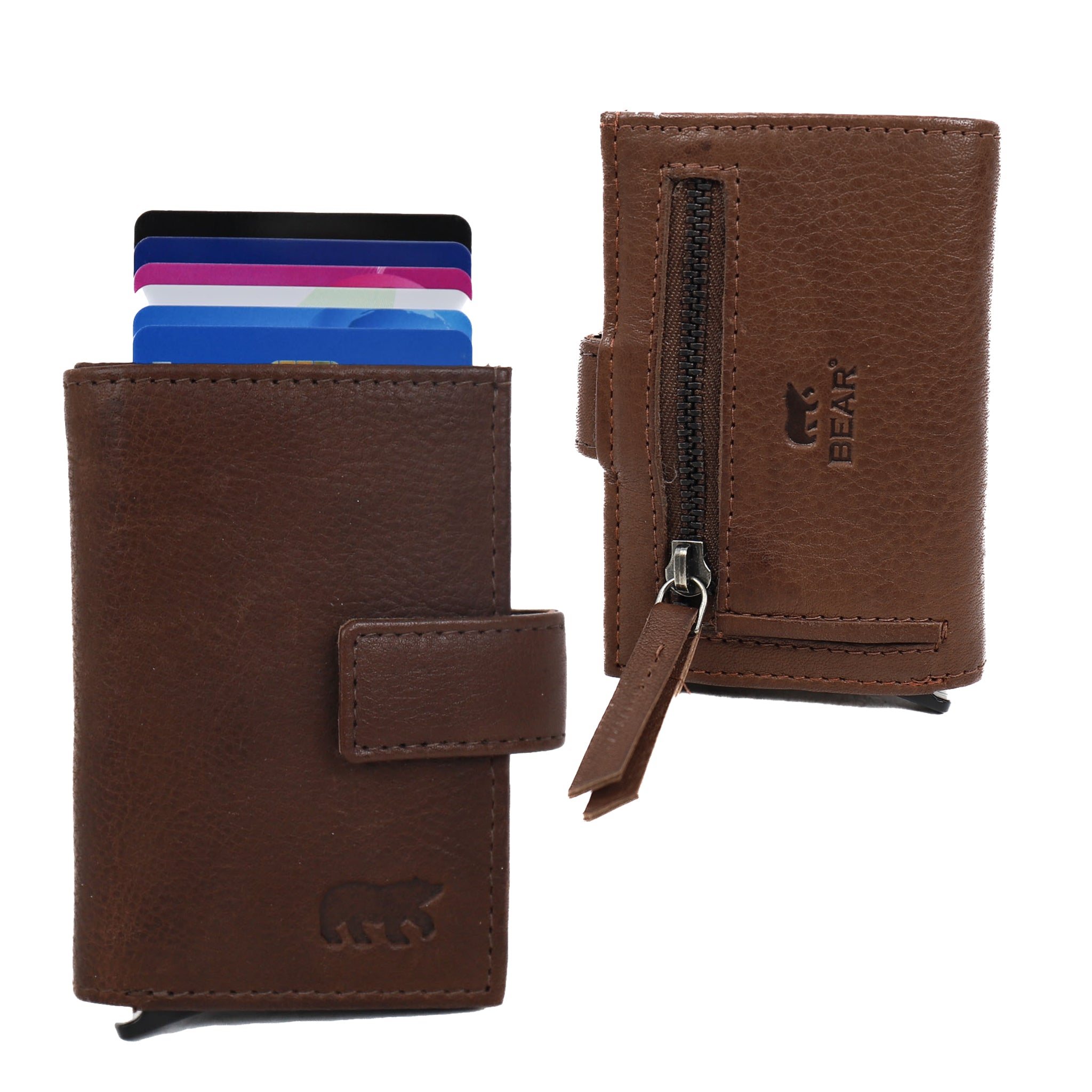 Card holder 'Elsie' dark brown