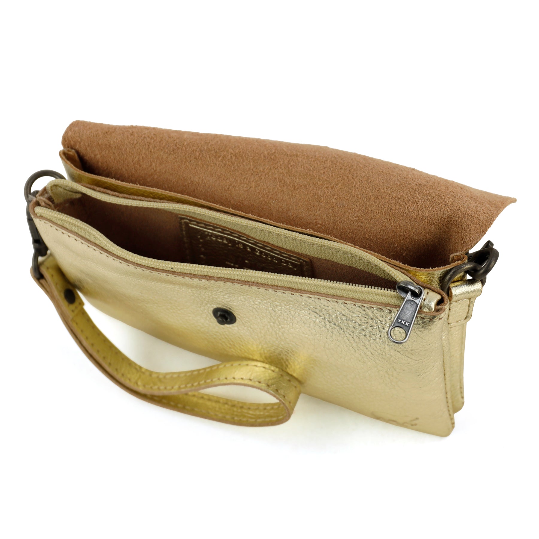 Clutch/Mini shoulder bag 'Lydia' champagne