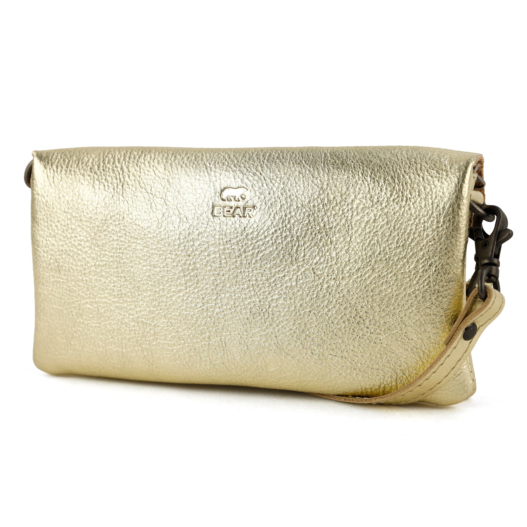 Clutch/Mini shoulder bag 'Lydia' champagne