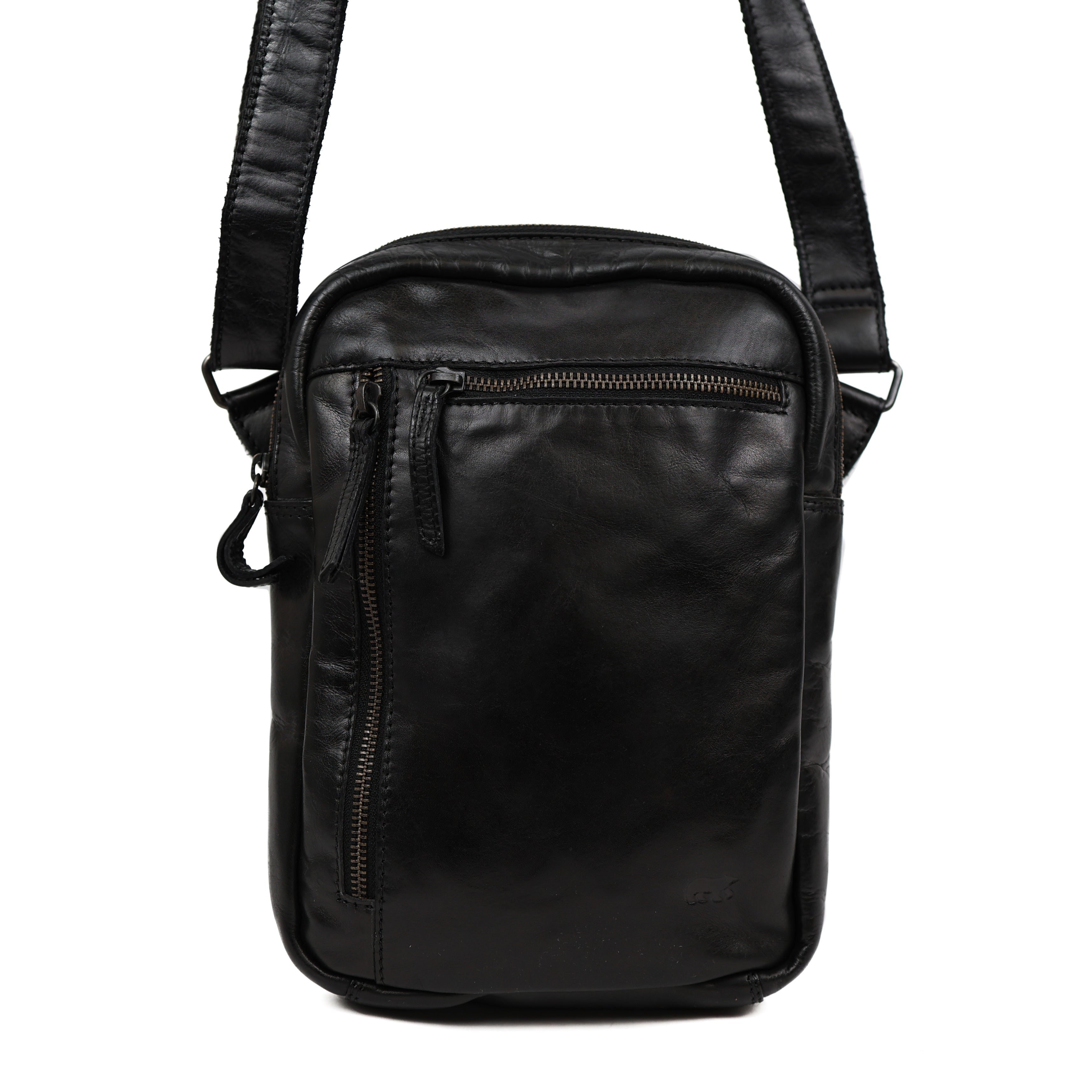 Shoulder bag with zippers 'Jody' black