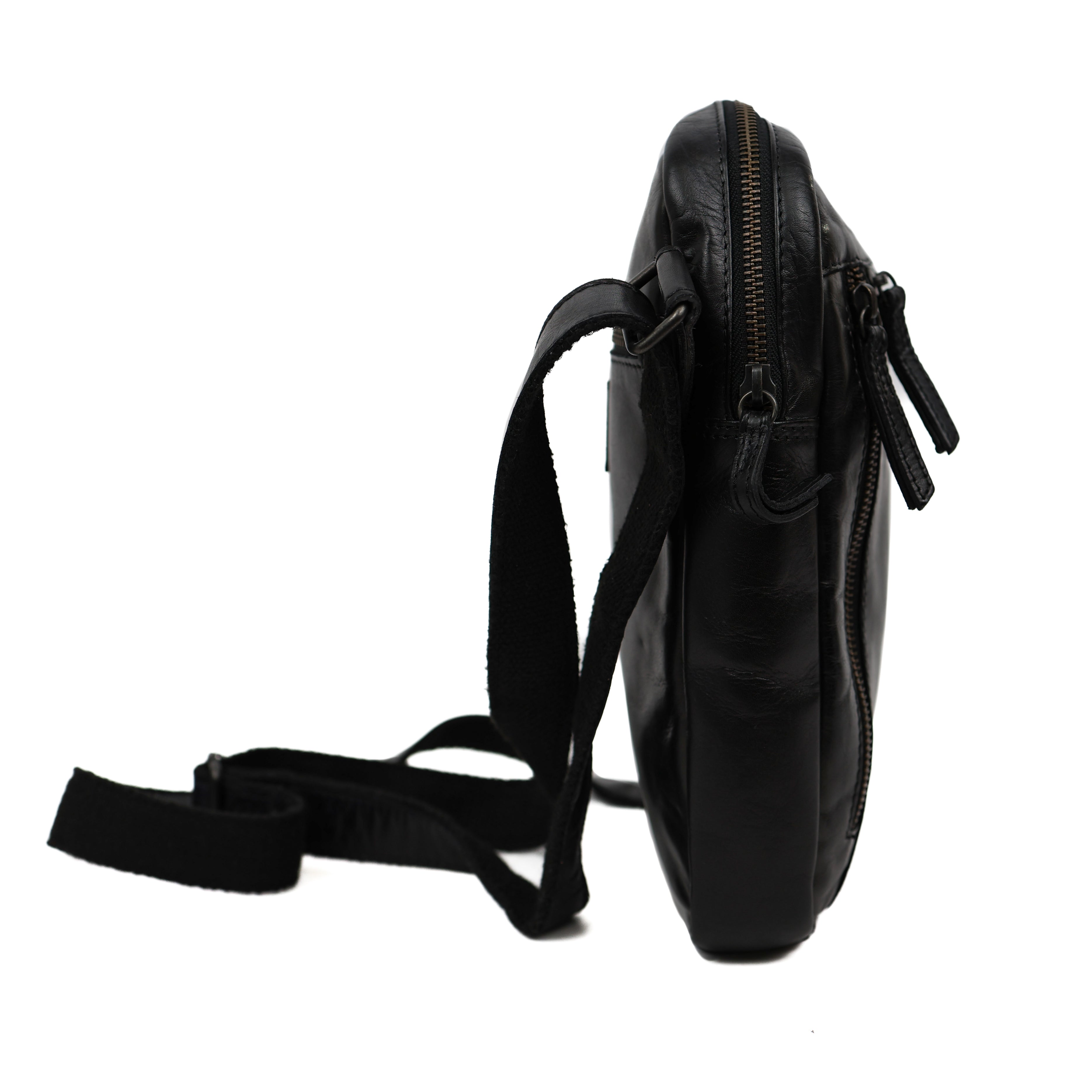 Shoulder bag with zippers 'Jody' black