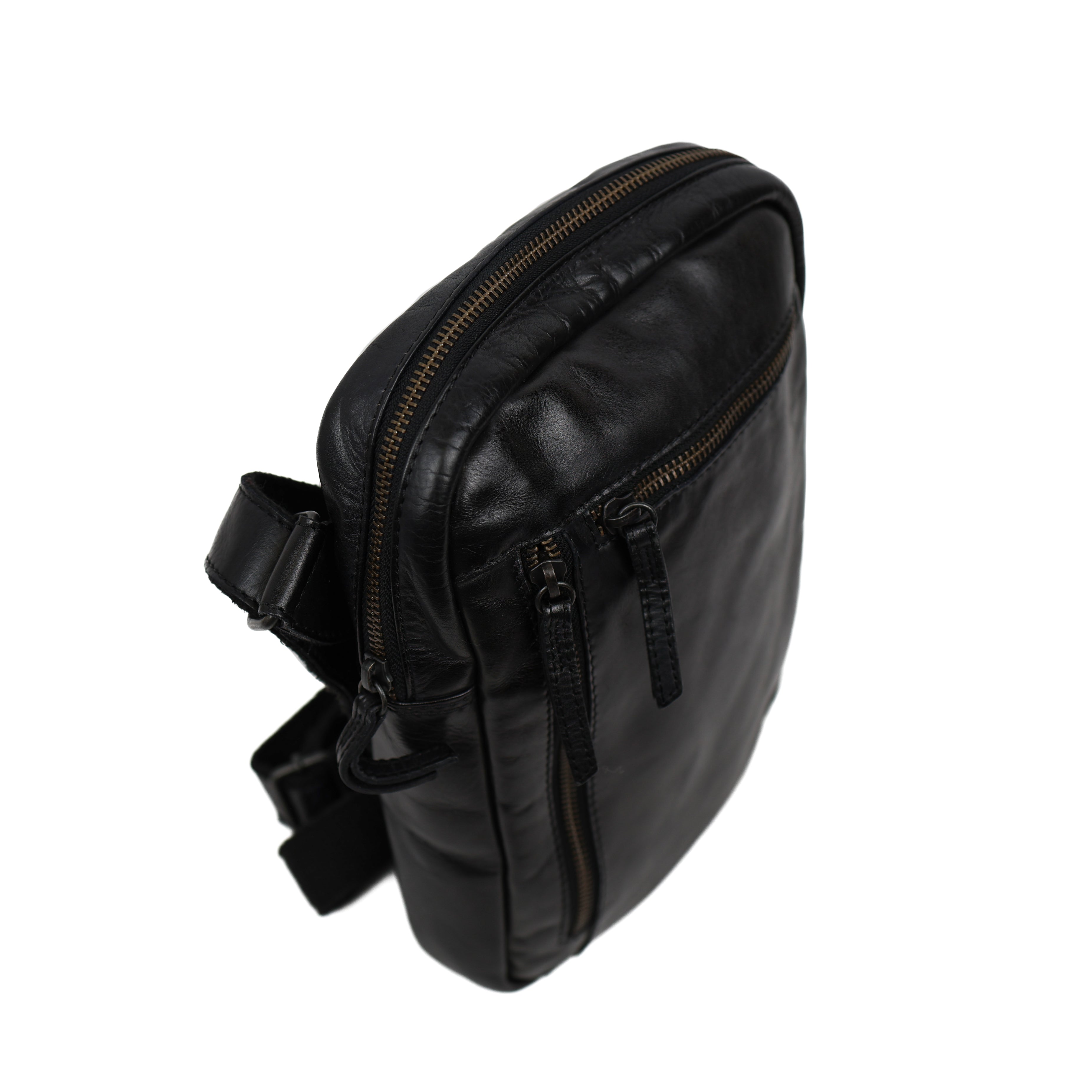 Shoulder bag with zippers 'Jody' black