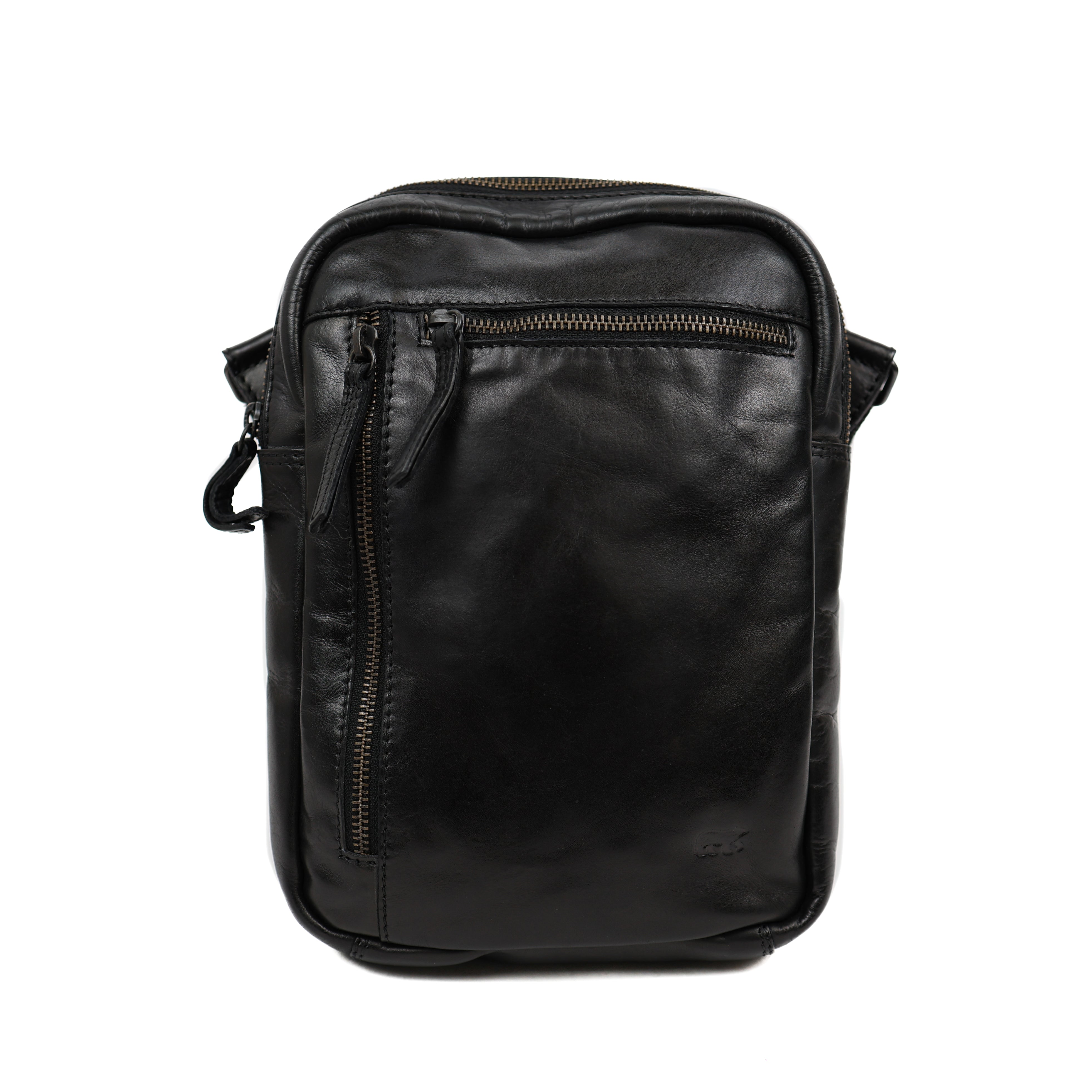 Shoulder bag with zippers 'Jody' black