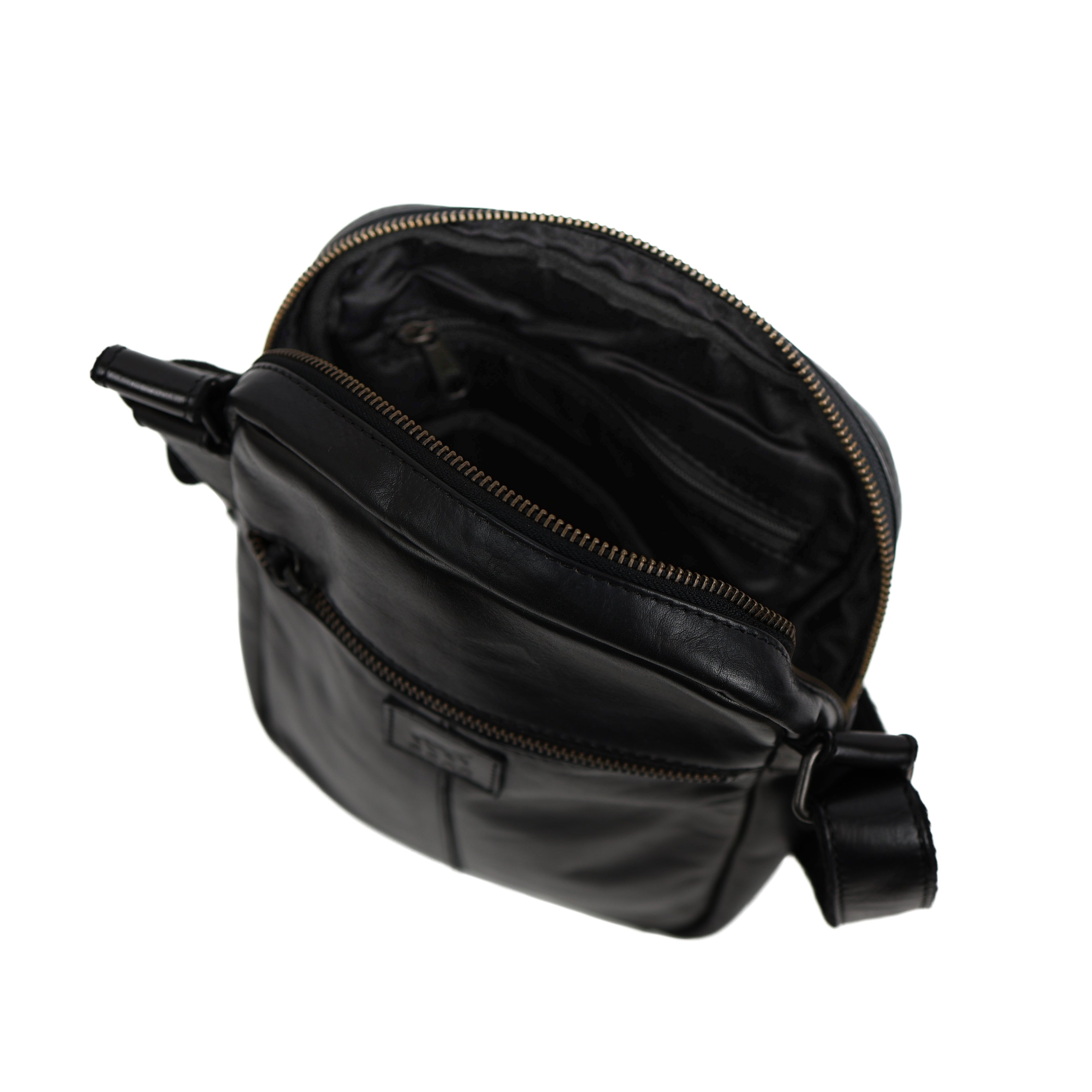 Shoulder bag with zippers 'Jody' black