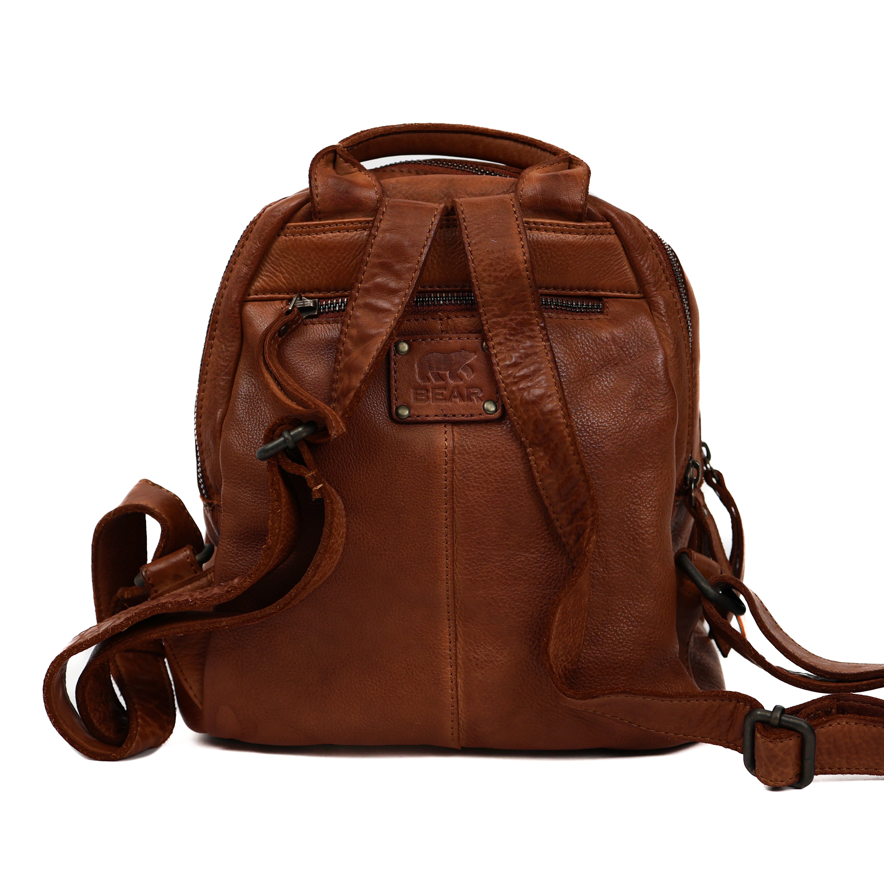 Klein rugzakje 'Nela' cognac