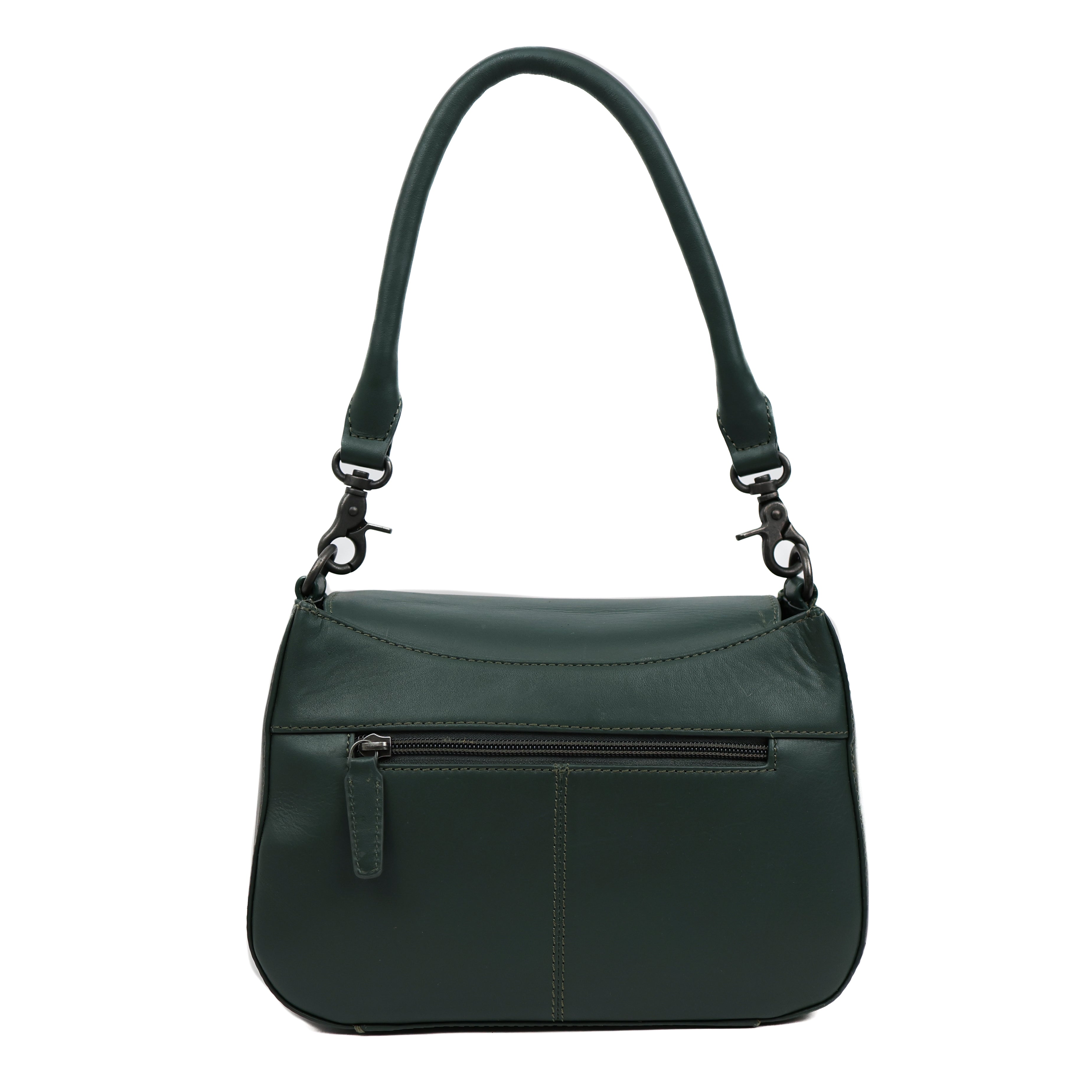 Hand-/schoudertasje met flap 'Fenna' Green