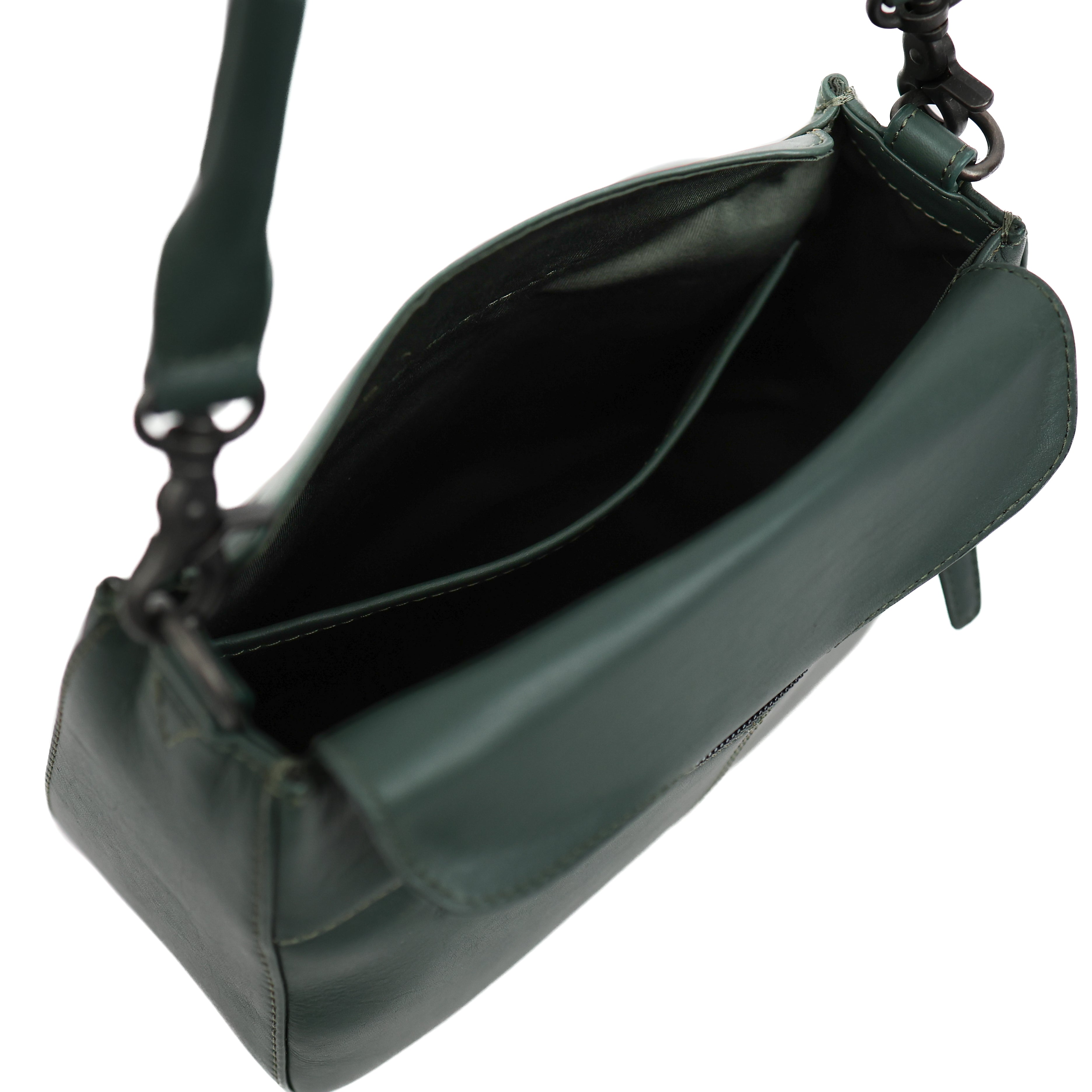 Hand-/schoudertasje met flap 'Fenna' Green