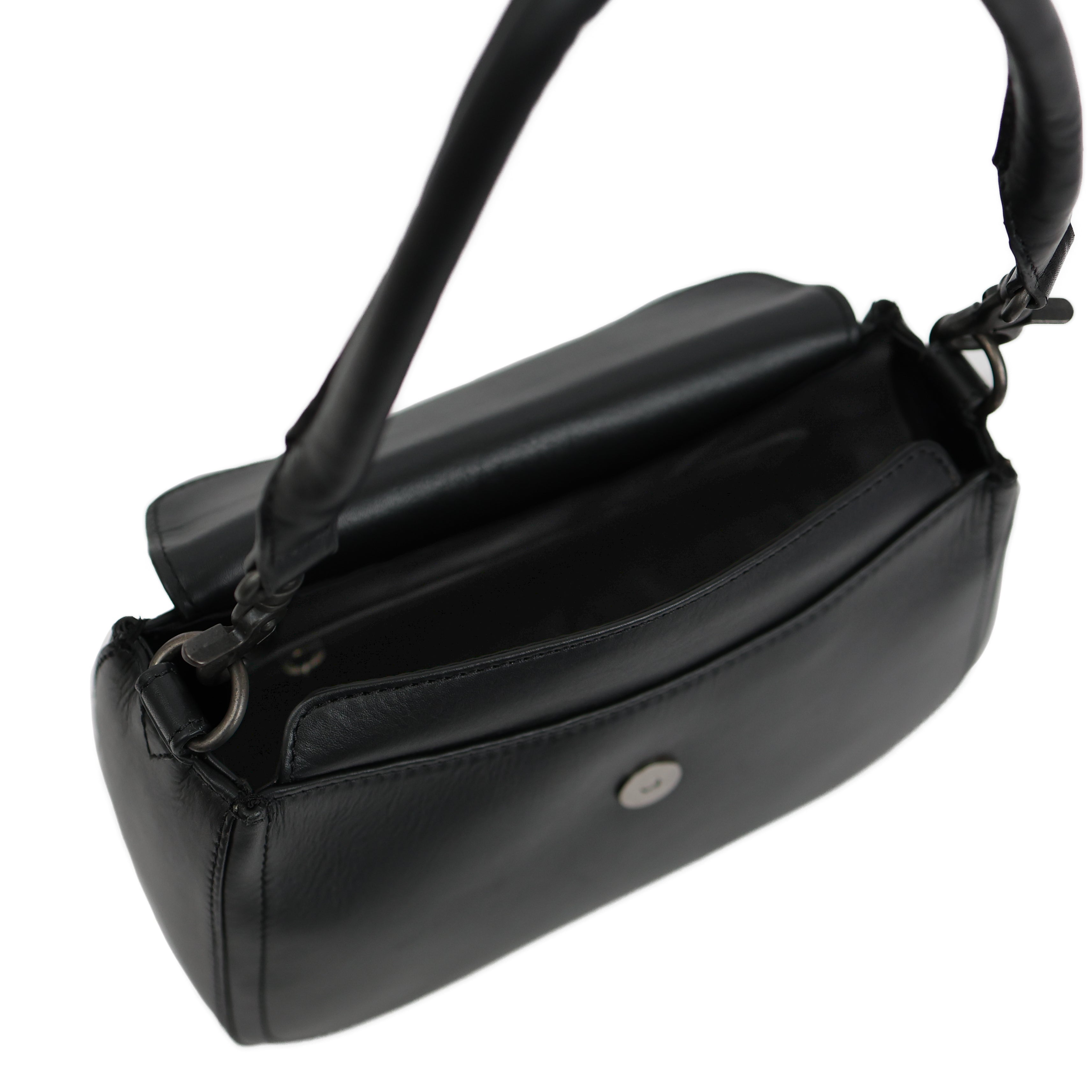 Hand-/schoudertasje met flap 'Fenna' Black