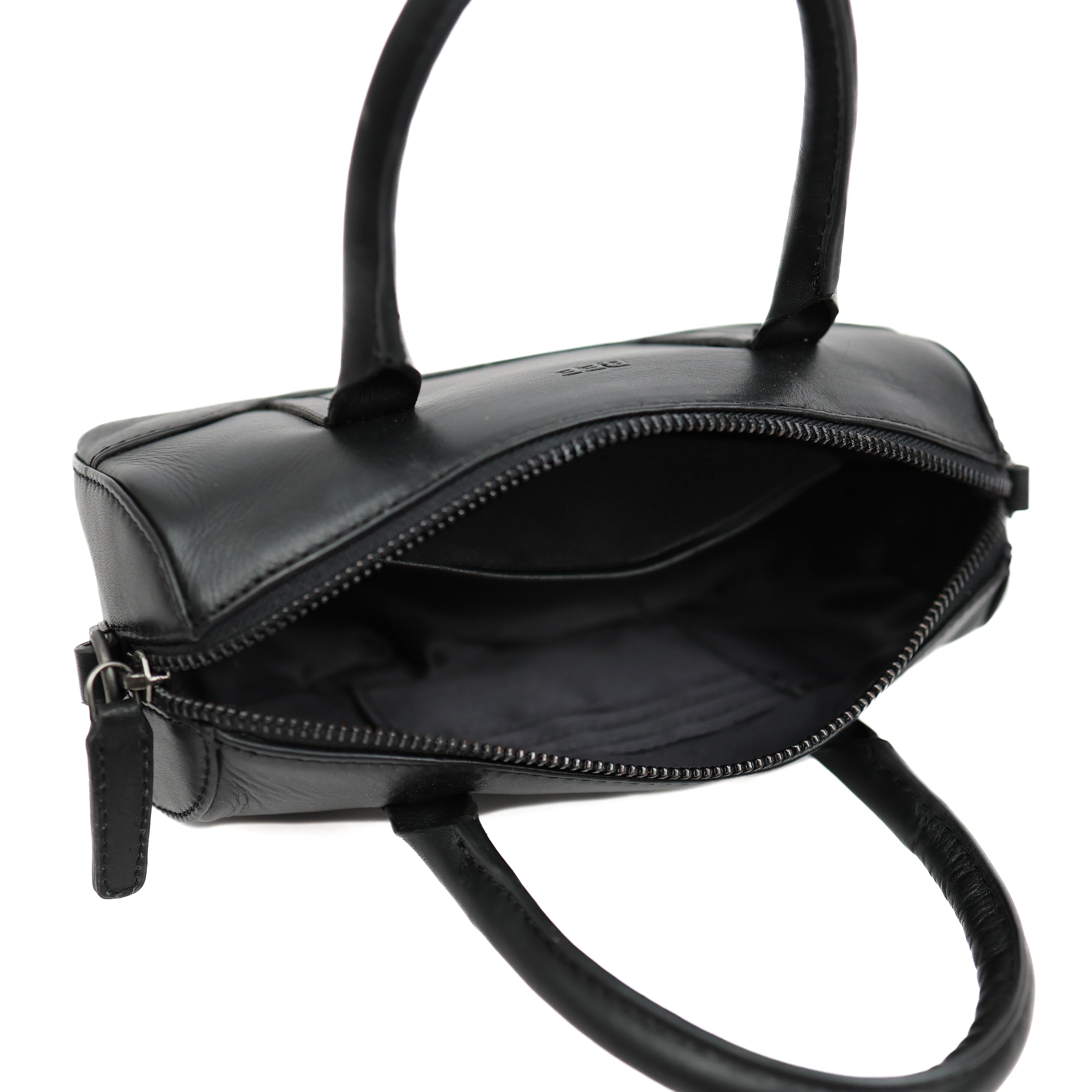 Rond hand-/schoudertasje 'Viviana' Black