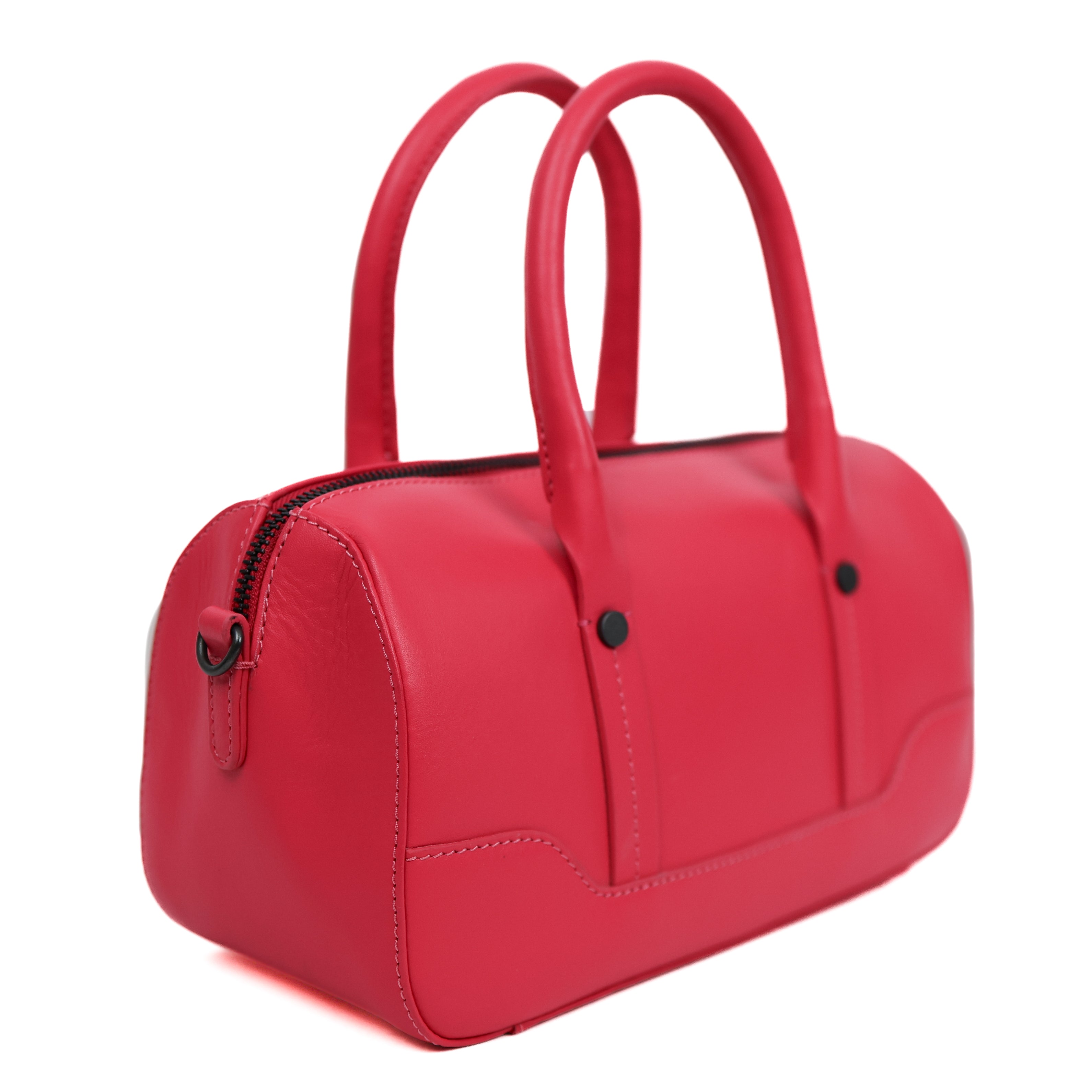 Rond hand-/schoudertasje 'Viviana' Rose Red