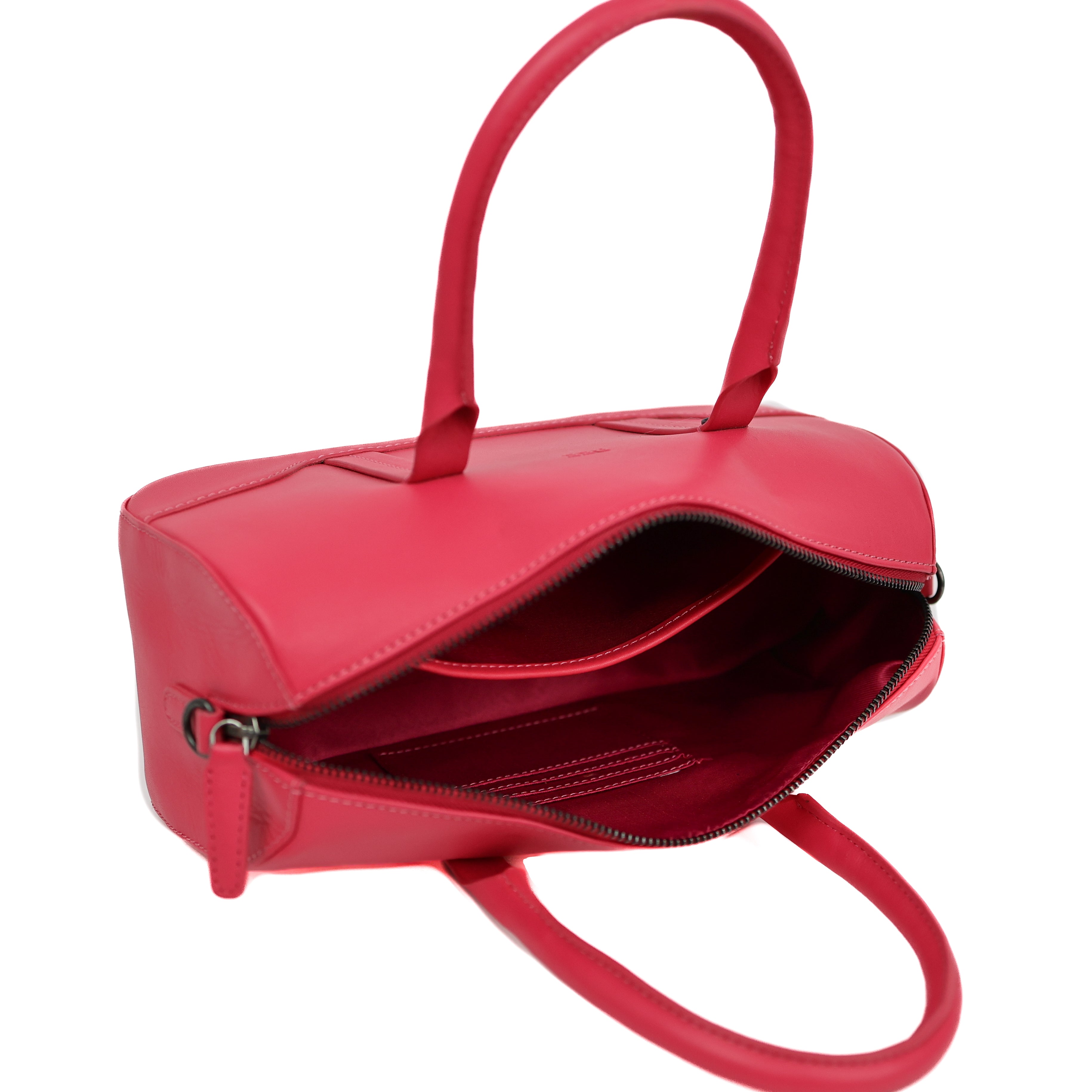 Rond hand-/schoudertasje 'Viviana' Rose Red