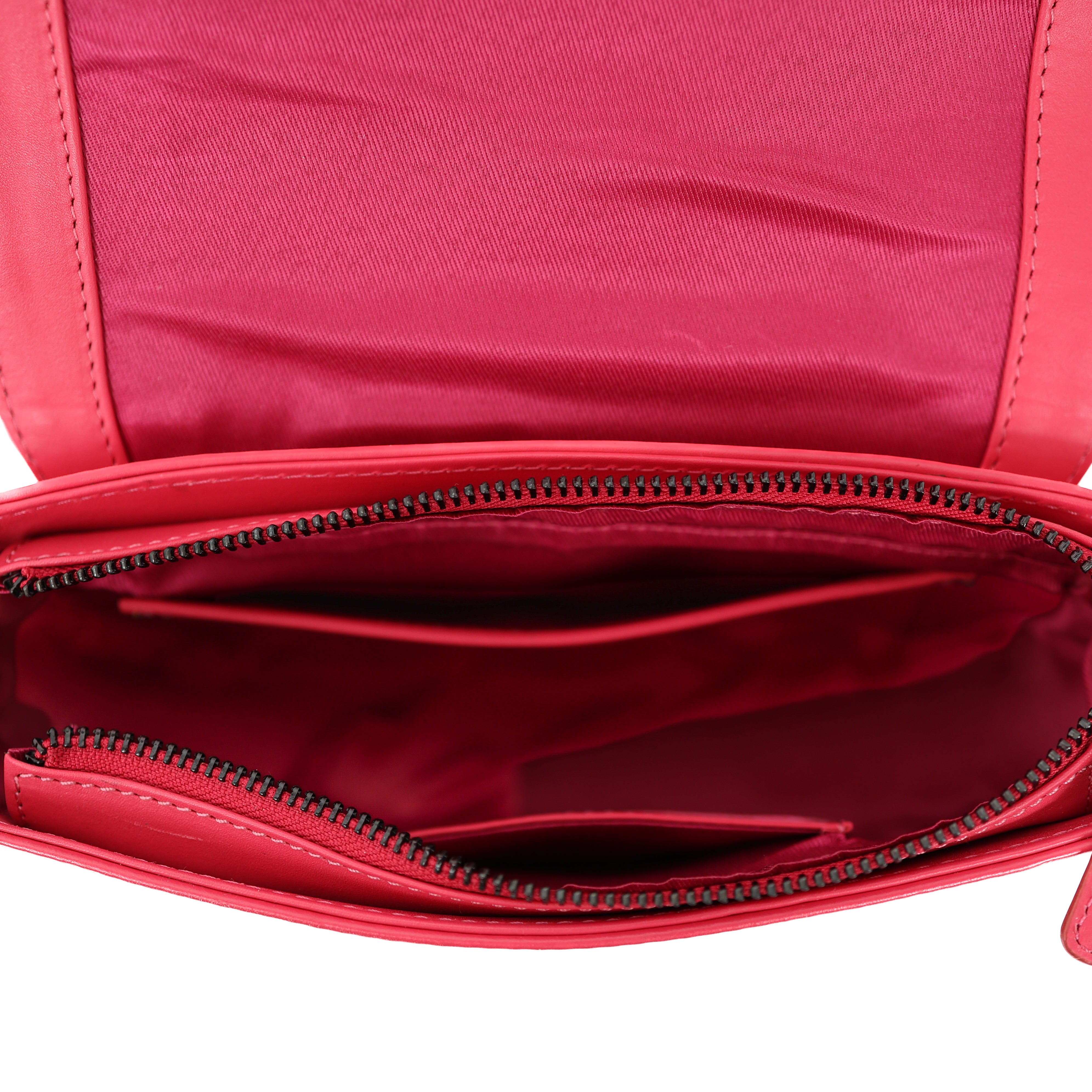 Schoudertasje met flap 'Anastasia' Rose Red