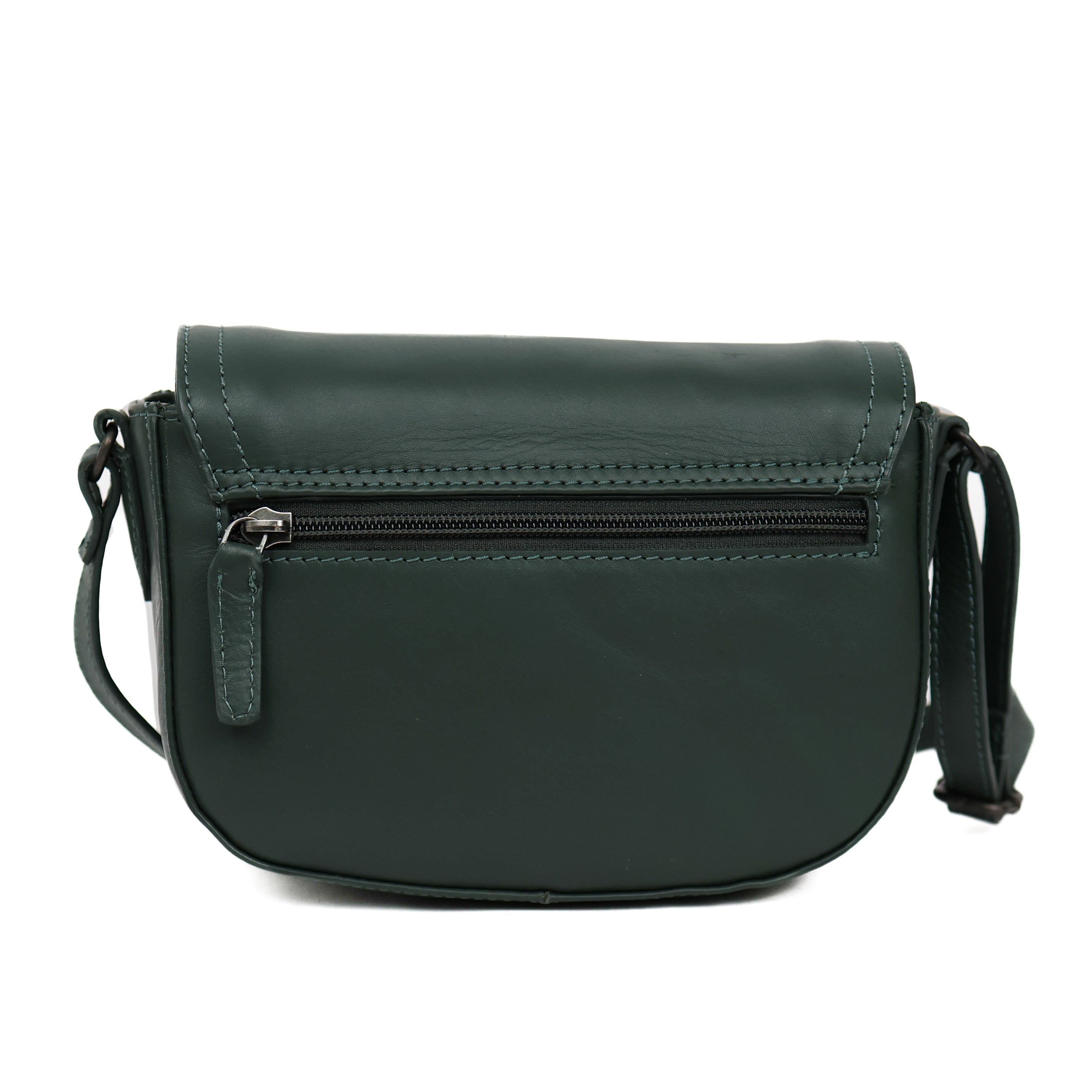 Schoudertasje met flap 'Anastasia' Green