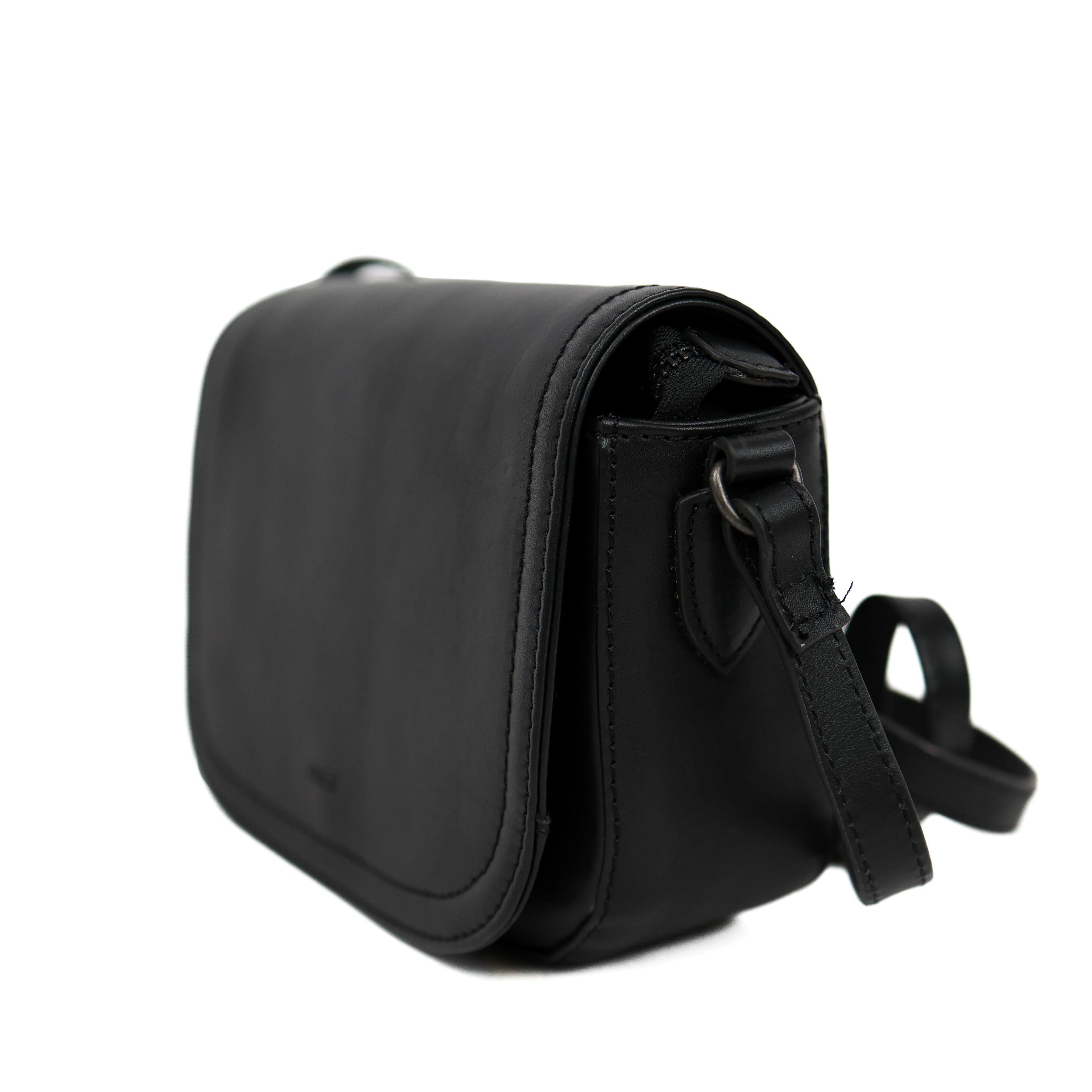 Schoudertasje met flap 'Anastasia' Black