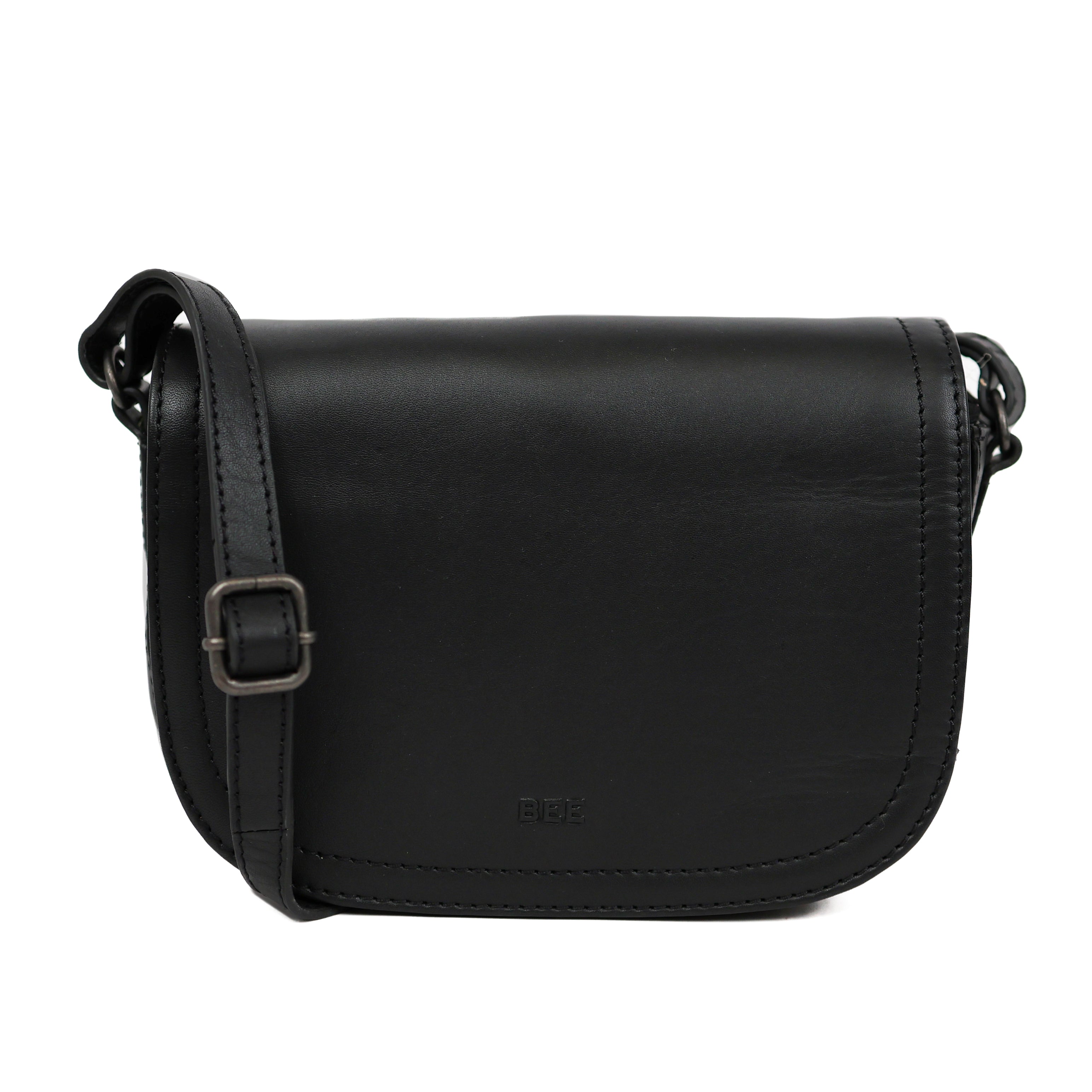 Schoudertasje met flap 'Anastasia' Black