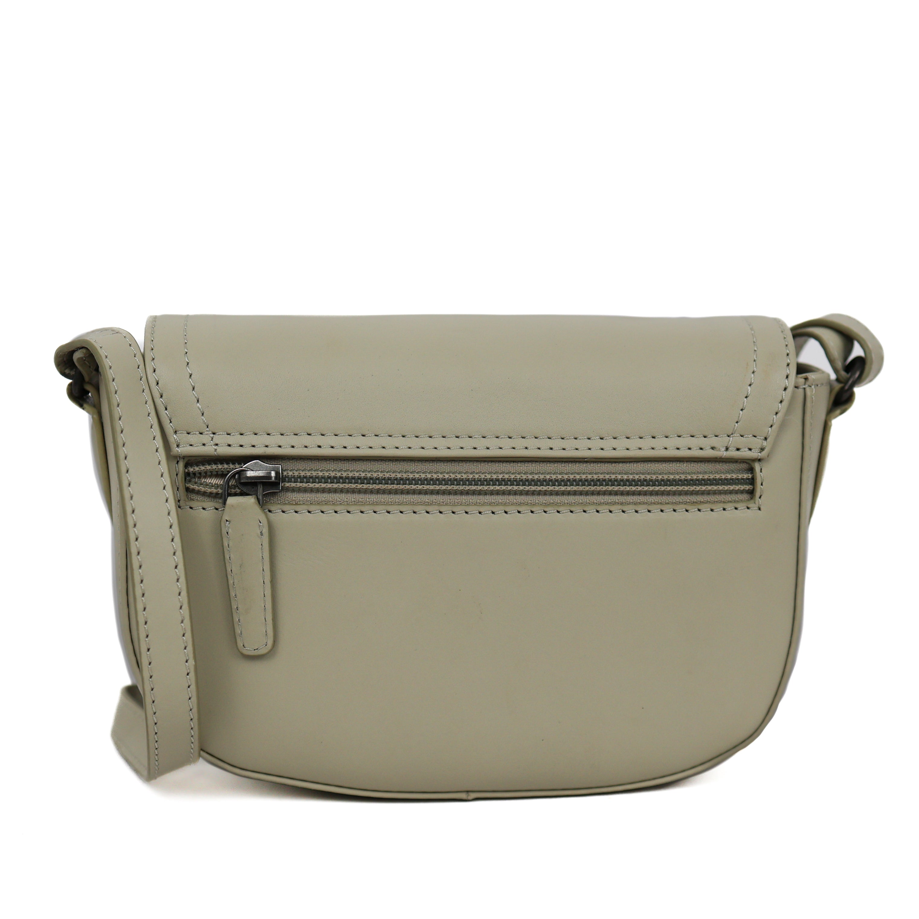 Schoudertasje met flap 'Anastasia' Khaki