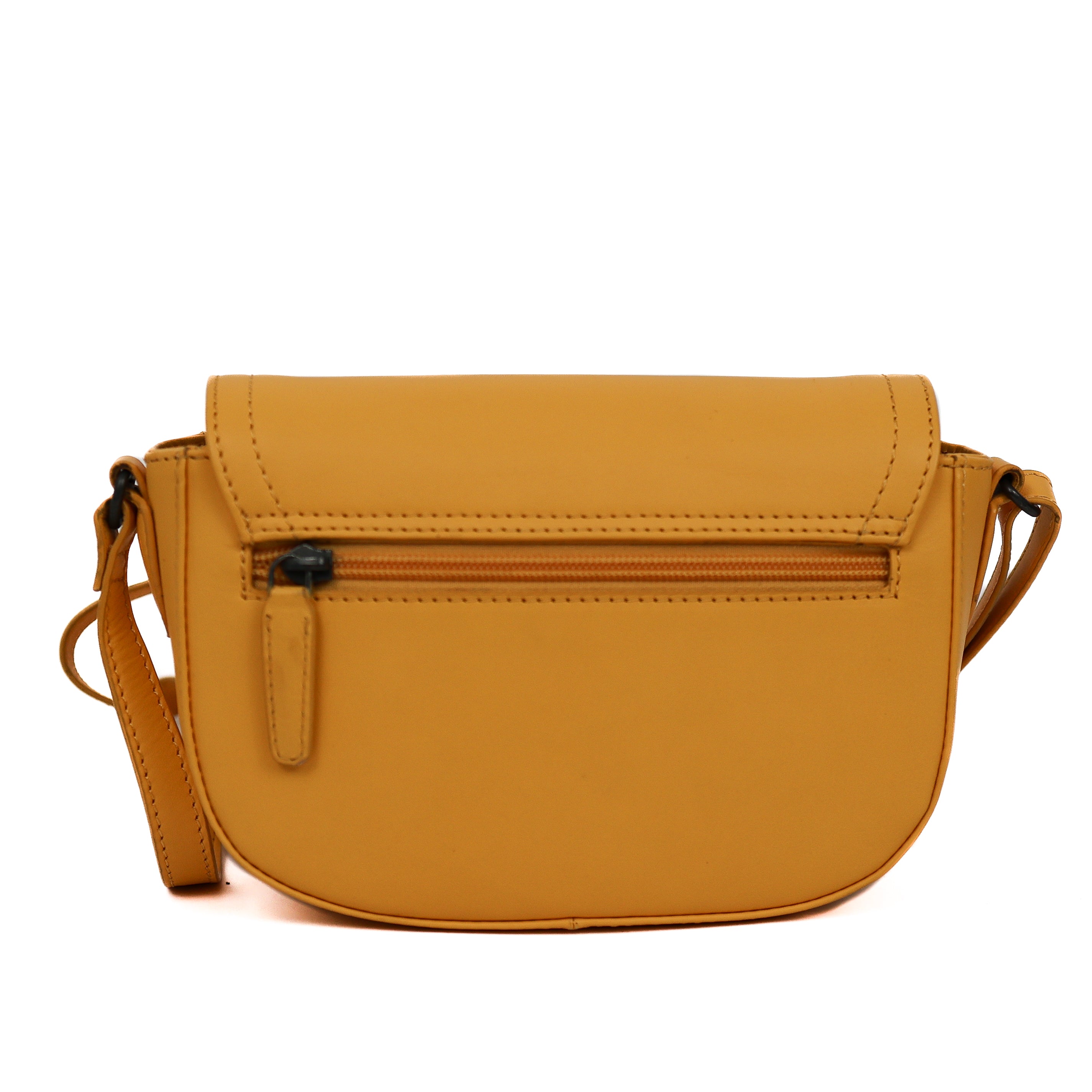 Schoudertasje met flap 'Anastasia' Yellow